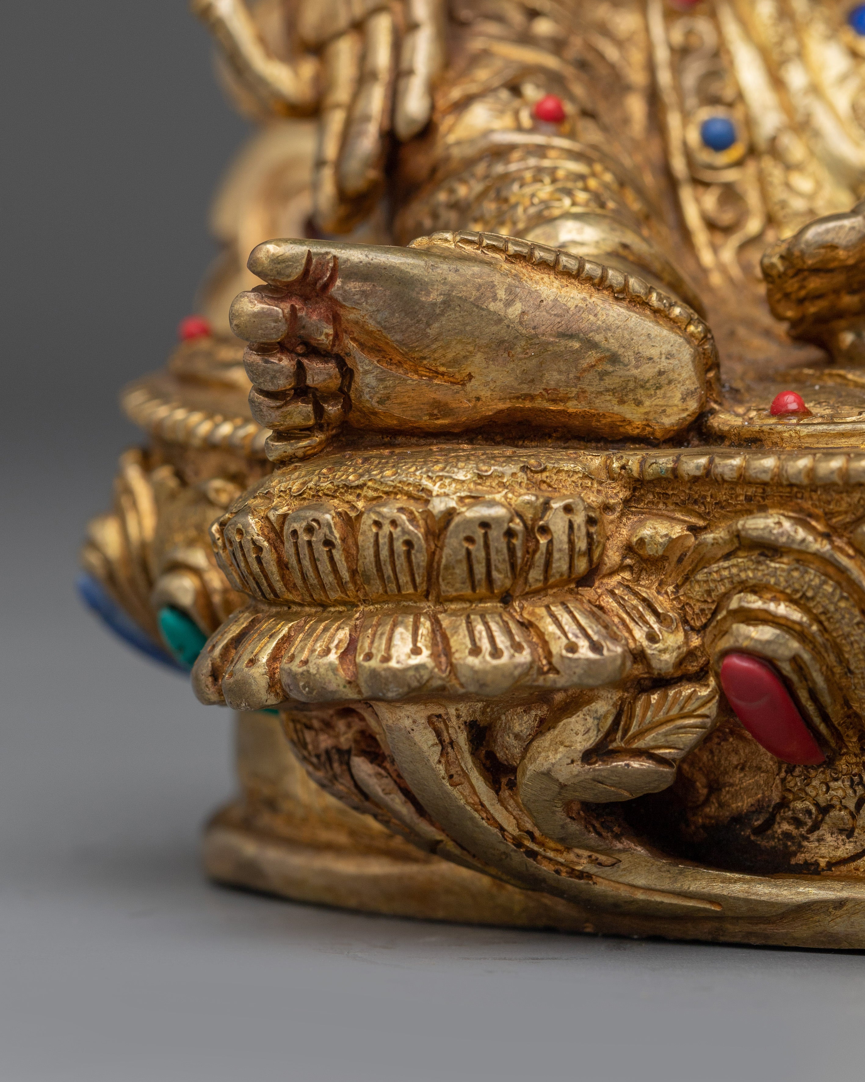 Green Tara Statue: Himalayan Handmade Artwork