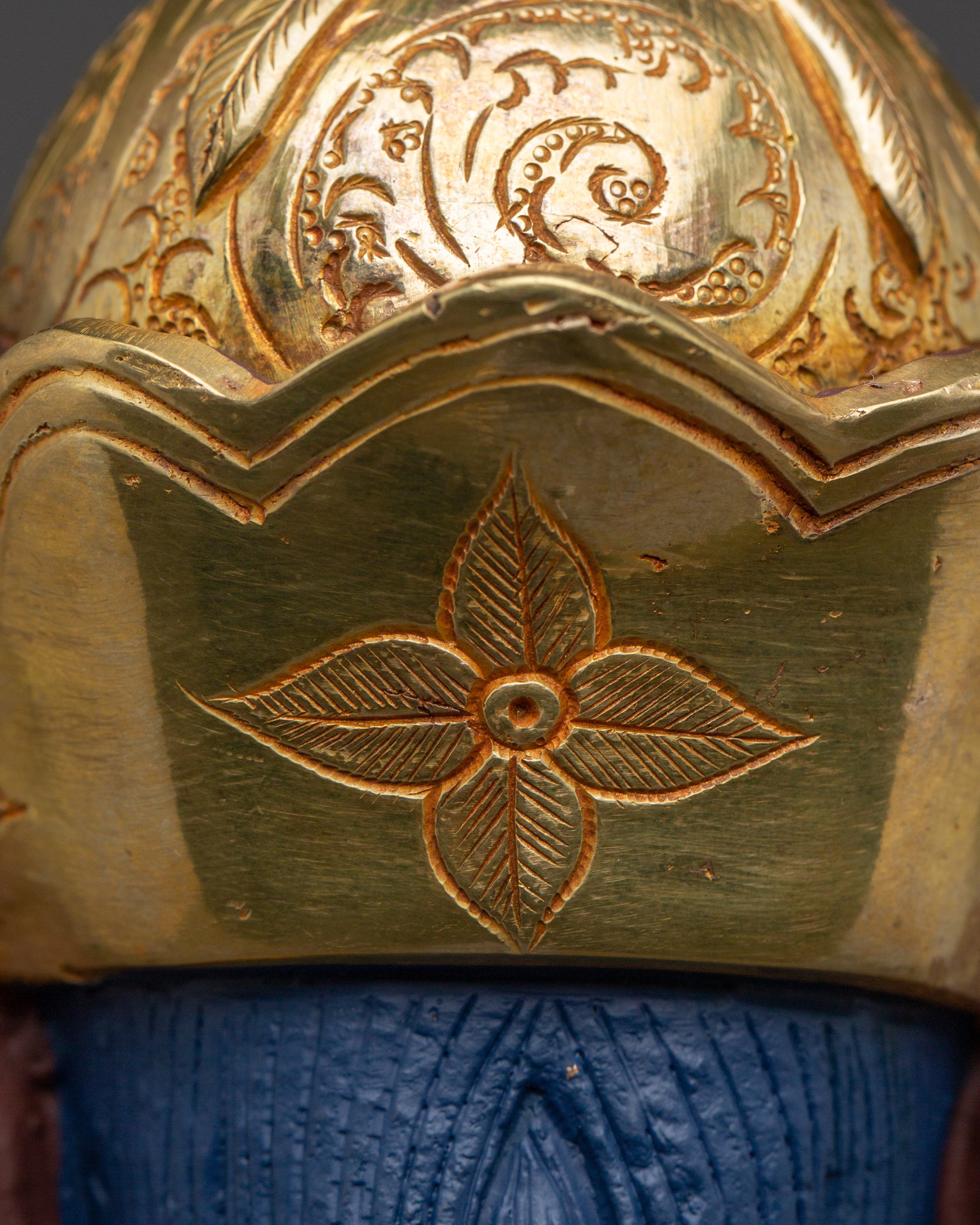 Guru Tsokye Dorje Statue: Peaceful Padmasambhava Form