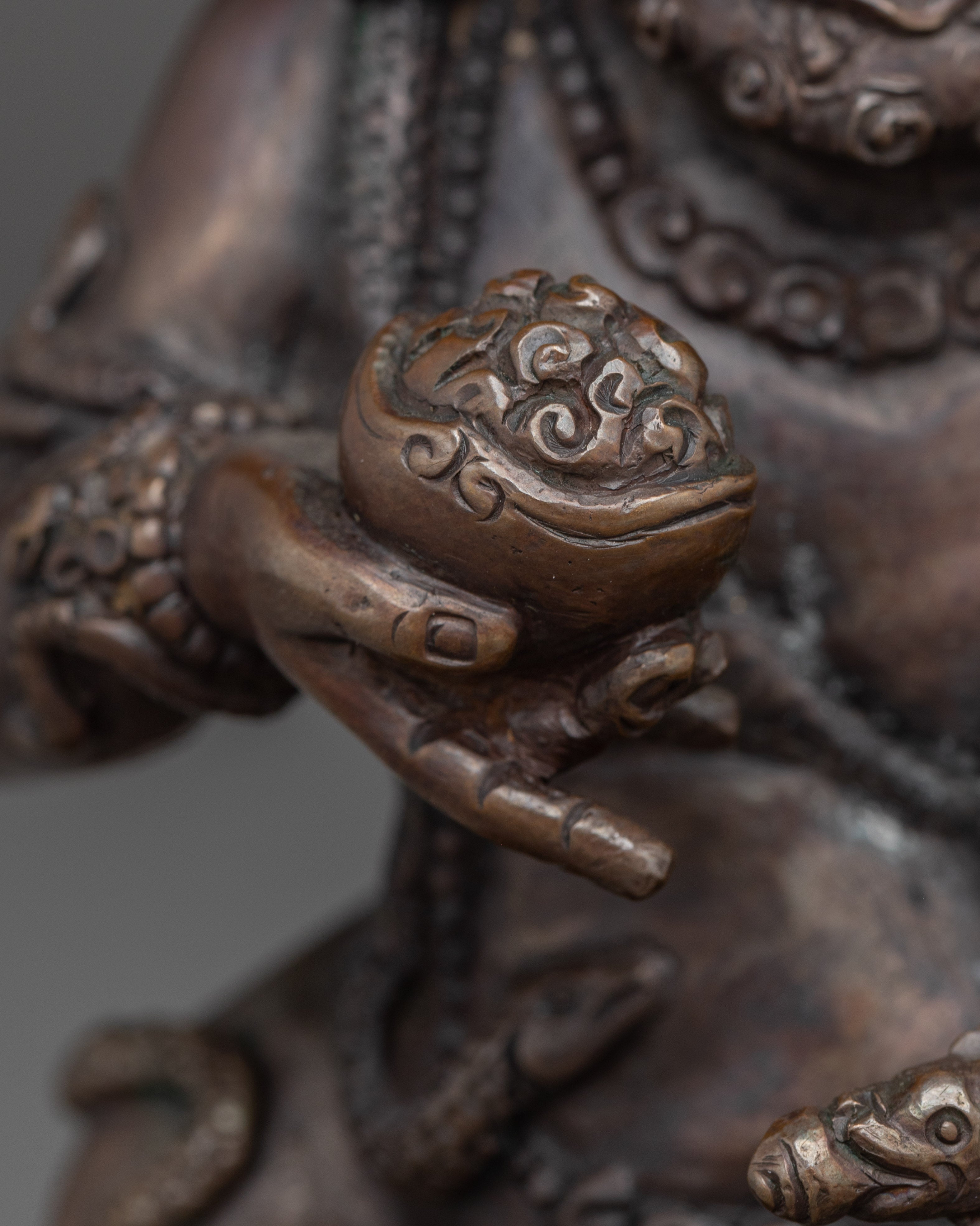 Black Dzambhala Statue: Himalayan Artwork