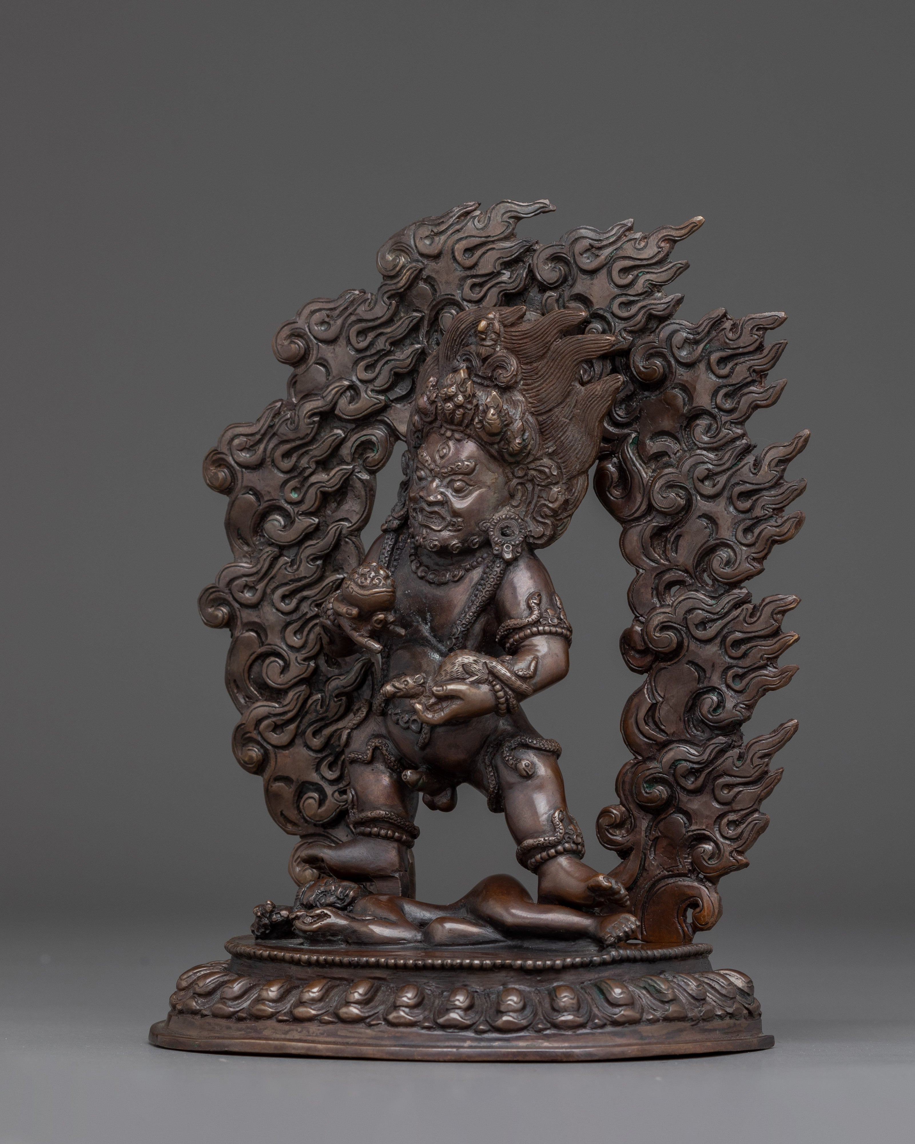 Black Dzambhala Statue: Himalayan Artwork