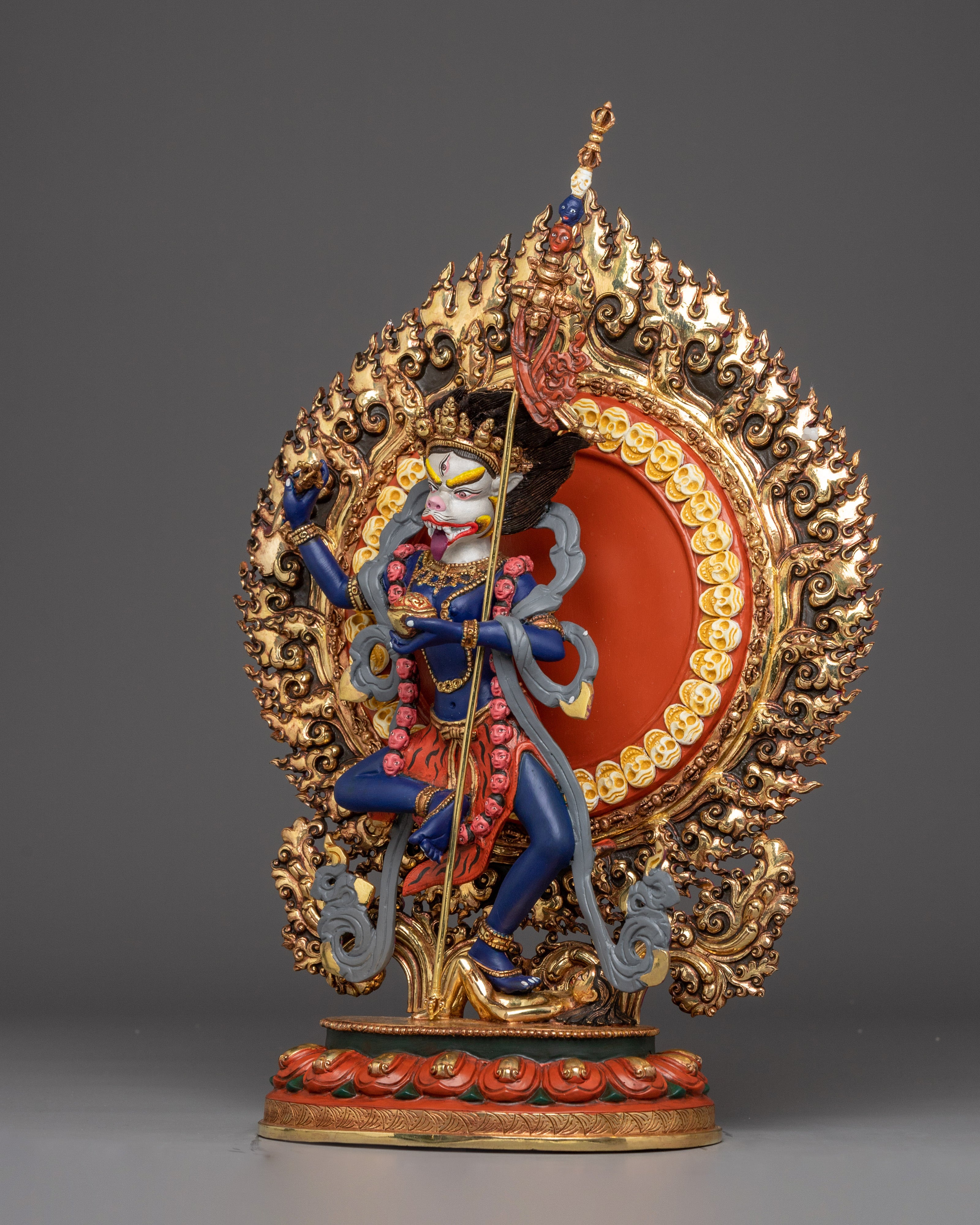 Majestic Simhamukha Statue | Buddhist Fierce Dakini