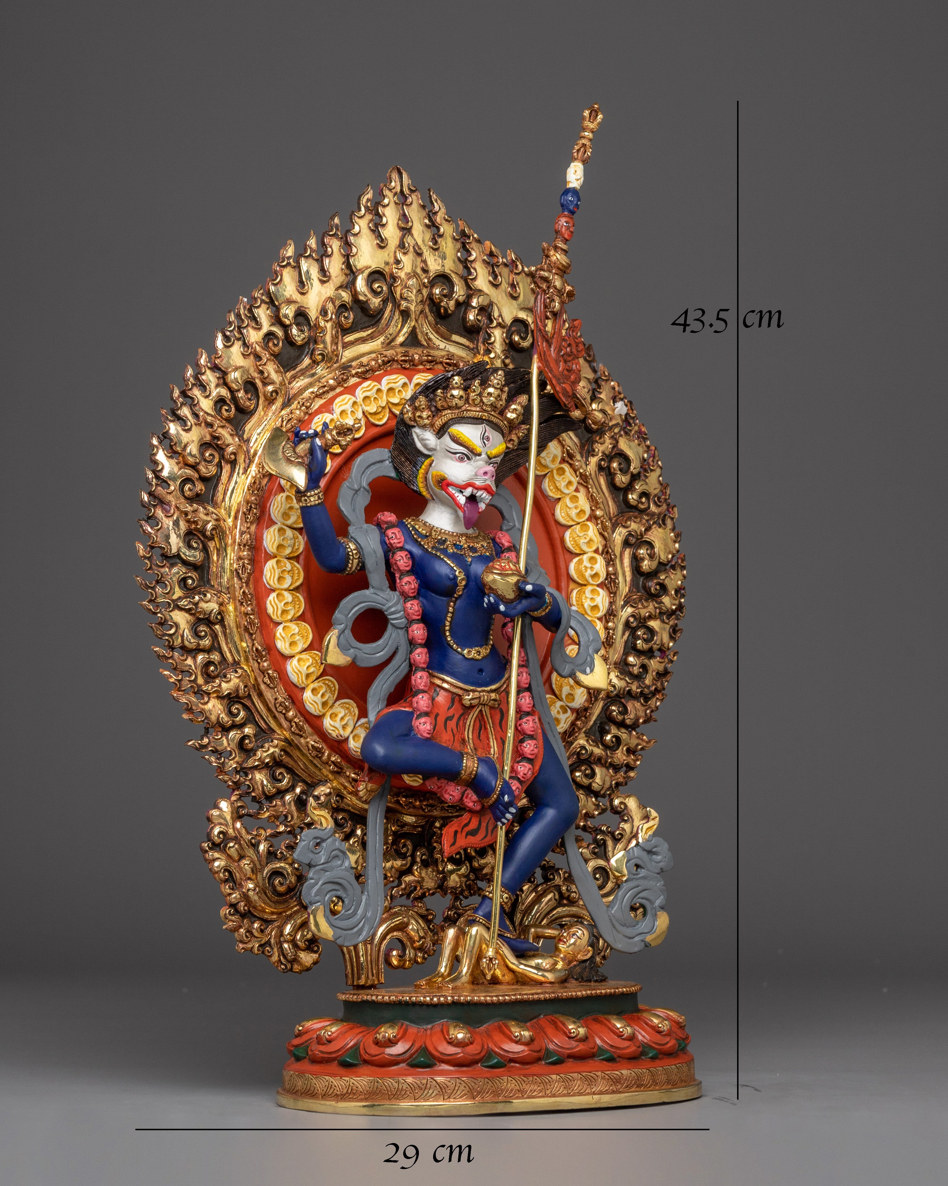 Handmade Majestic Simhamukha Statue 