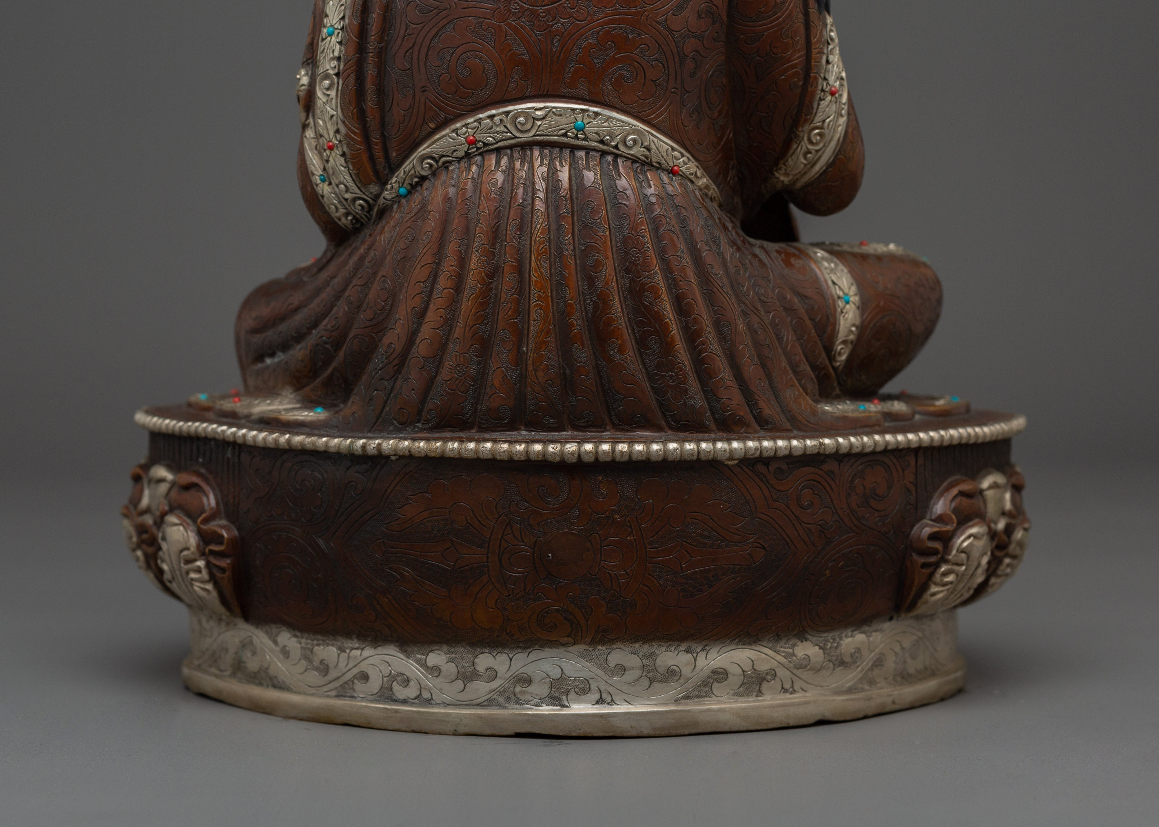 Vajra Master Guru Rinpoche Golden Art | Himalayan Padmasambhava Artwork