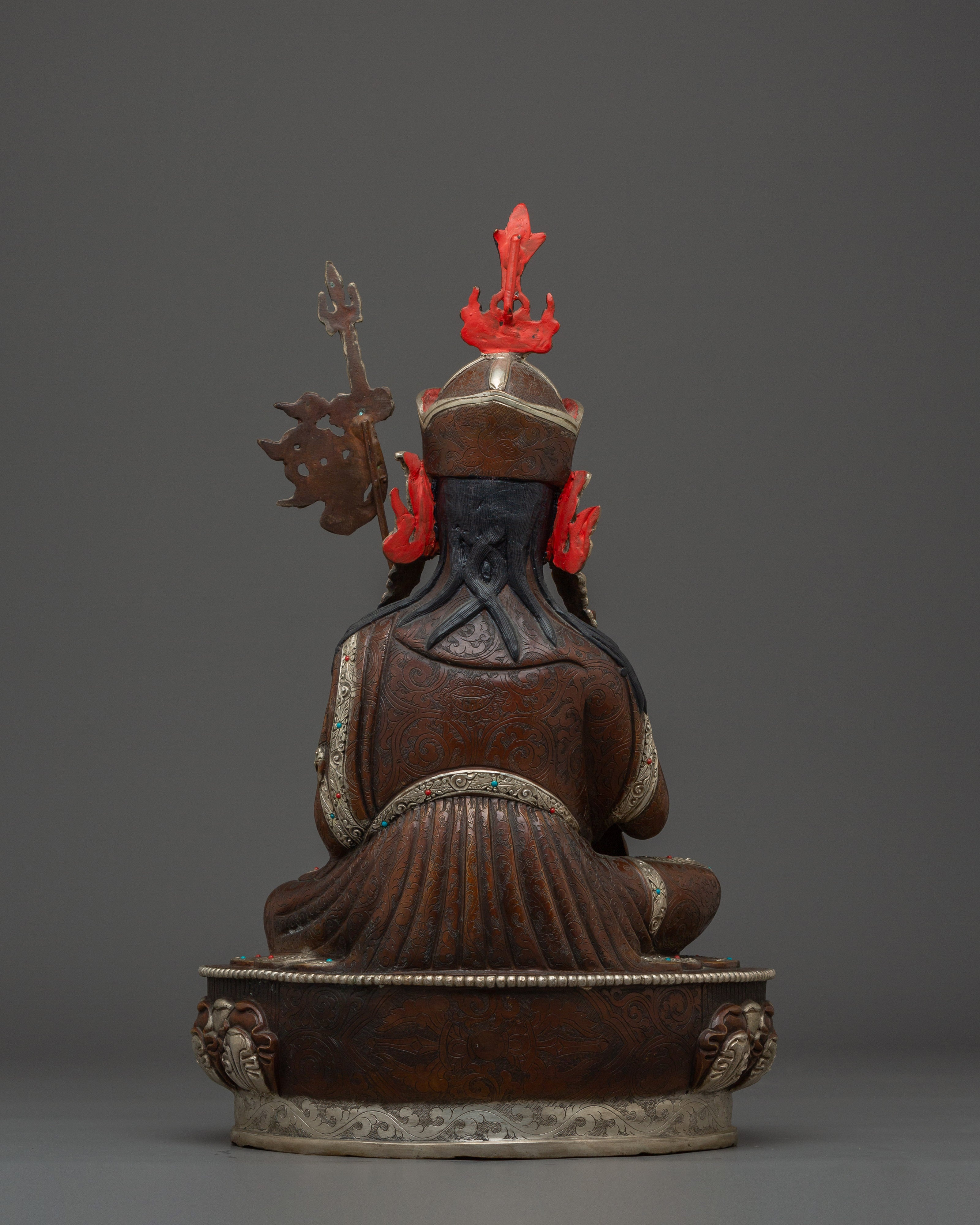 Vajra Master Guru Rinpoche Golden Art | Himalayan Padmasambhava Artwork