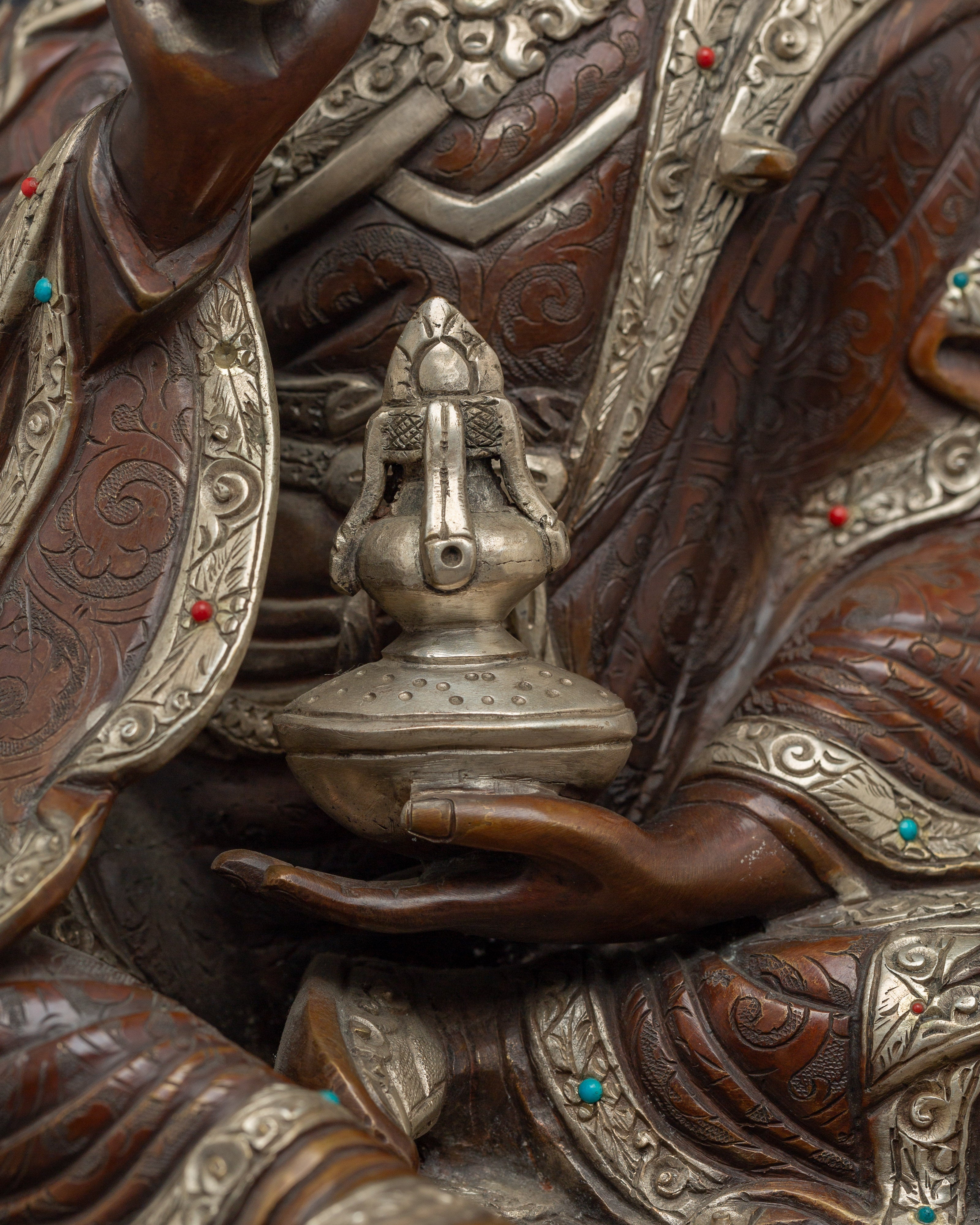 Vajra Master Guru Rinpoche Golden Art | Himalayan Padmasambhava Artwork