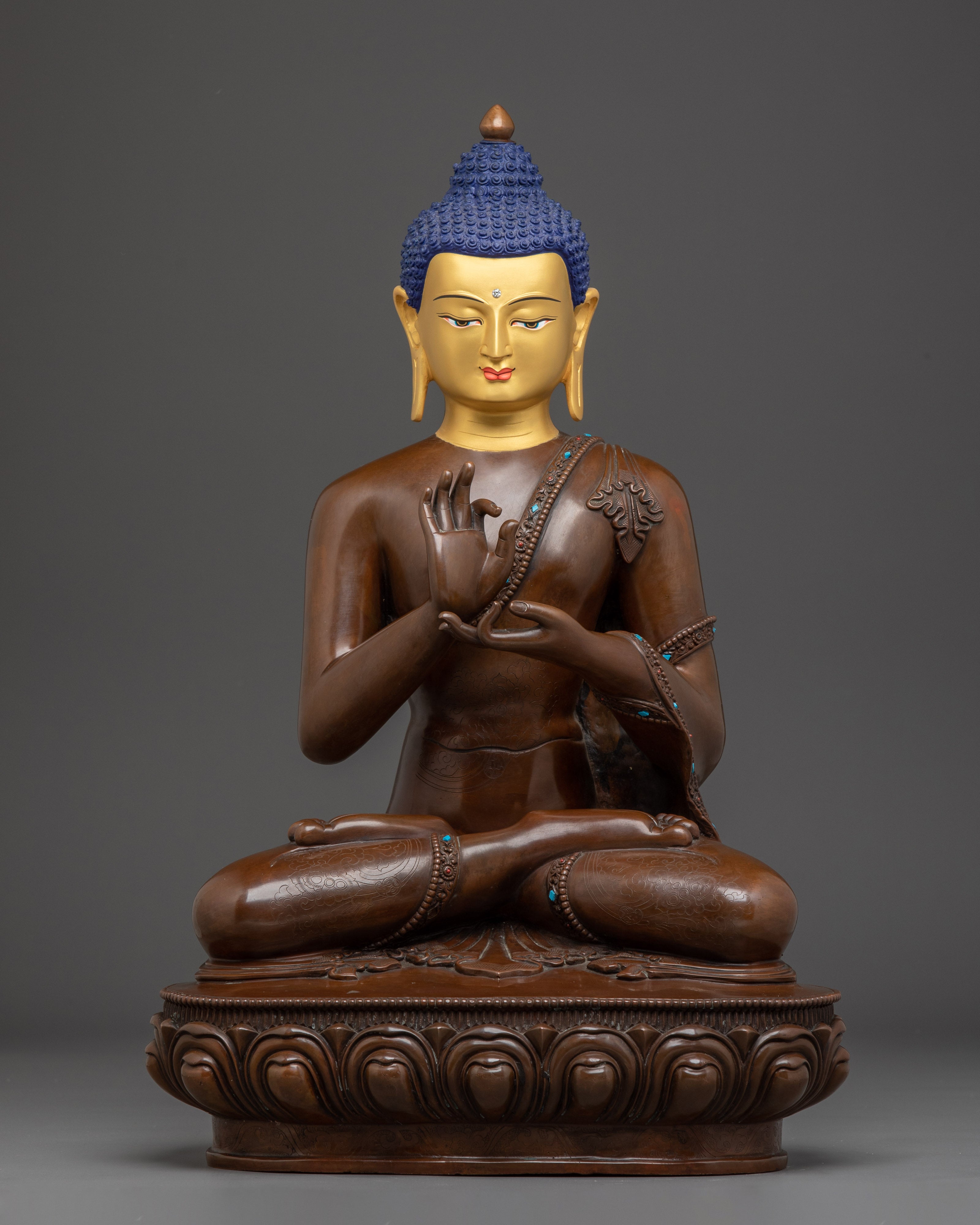 Vairocana on Throne Statue | Cosmic Buddha
