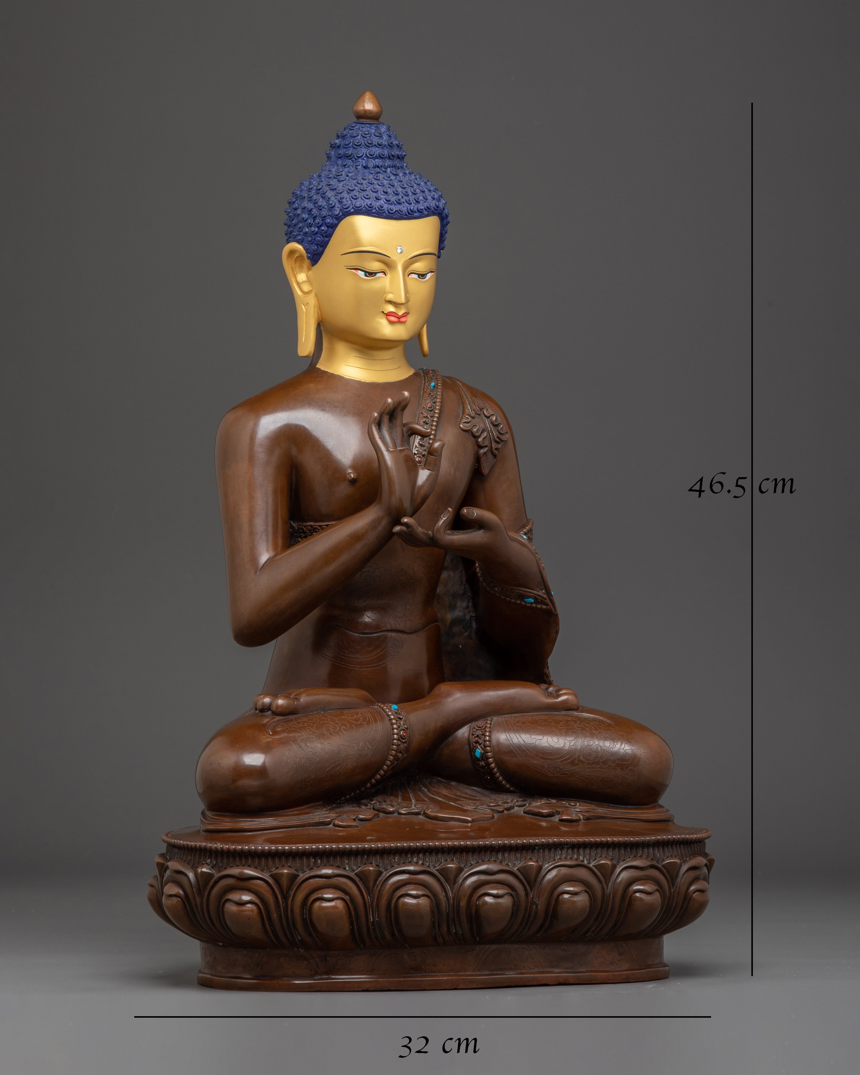 Copper Vairocana Buddha Statue
