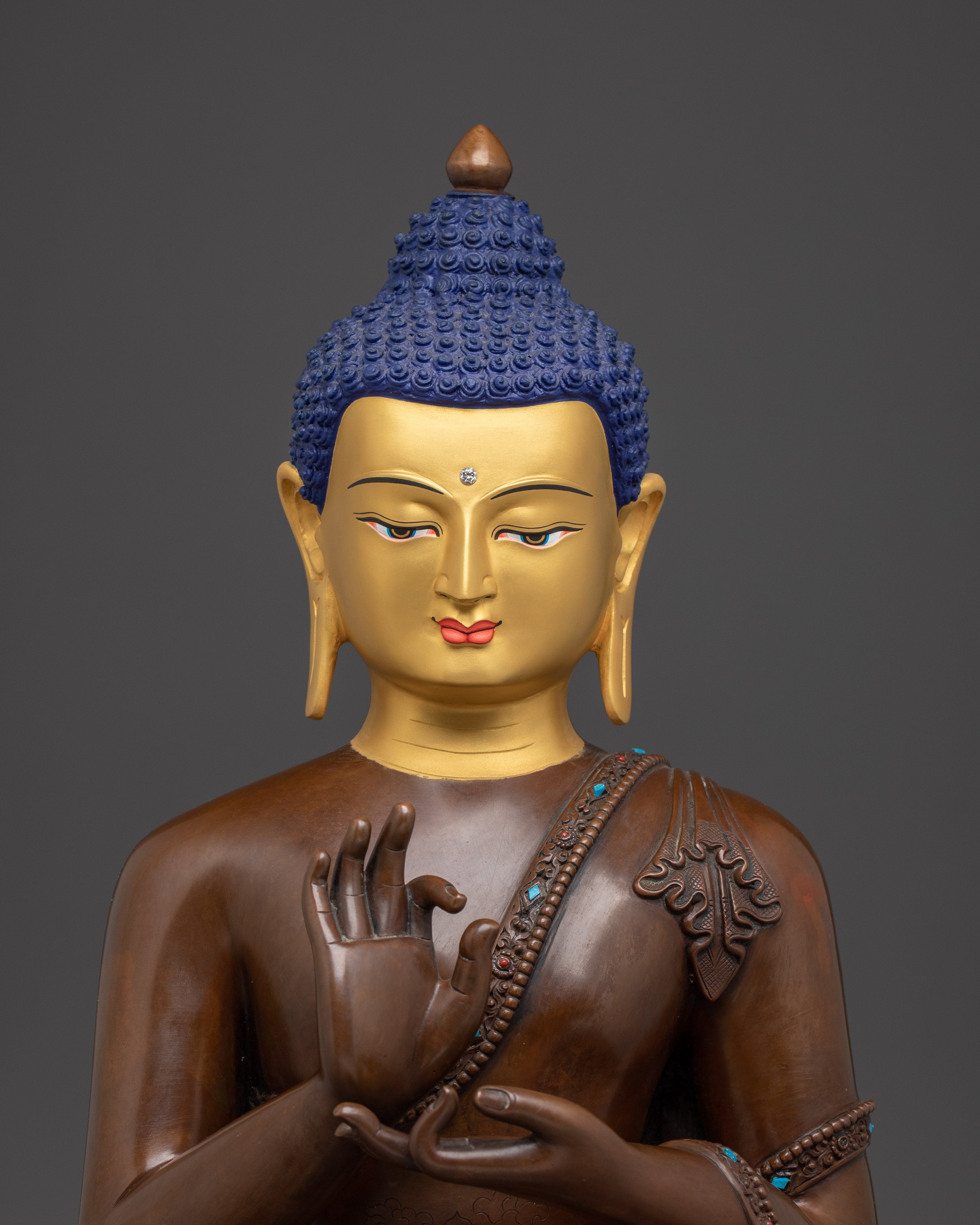 Vairocana on Throne Statue | Cosmic Buddha