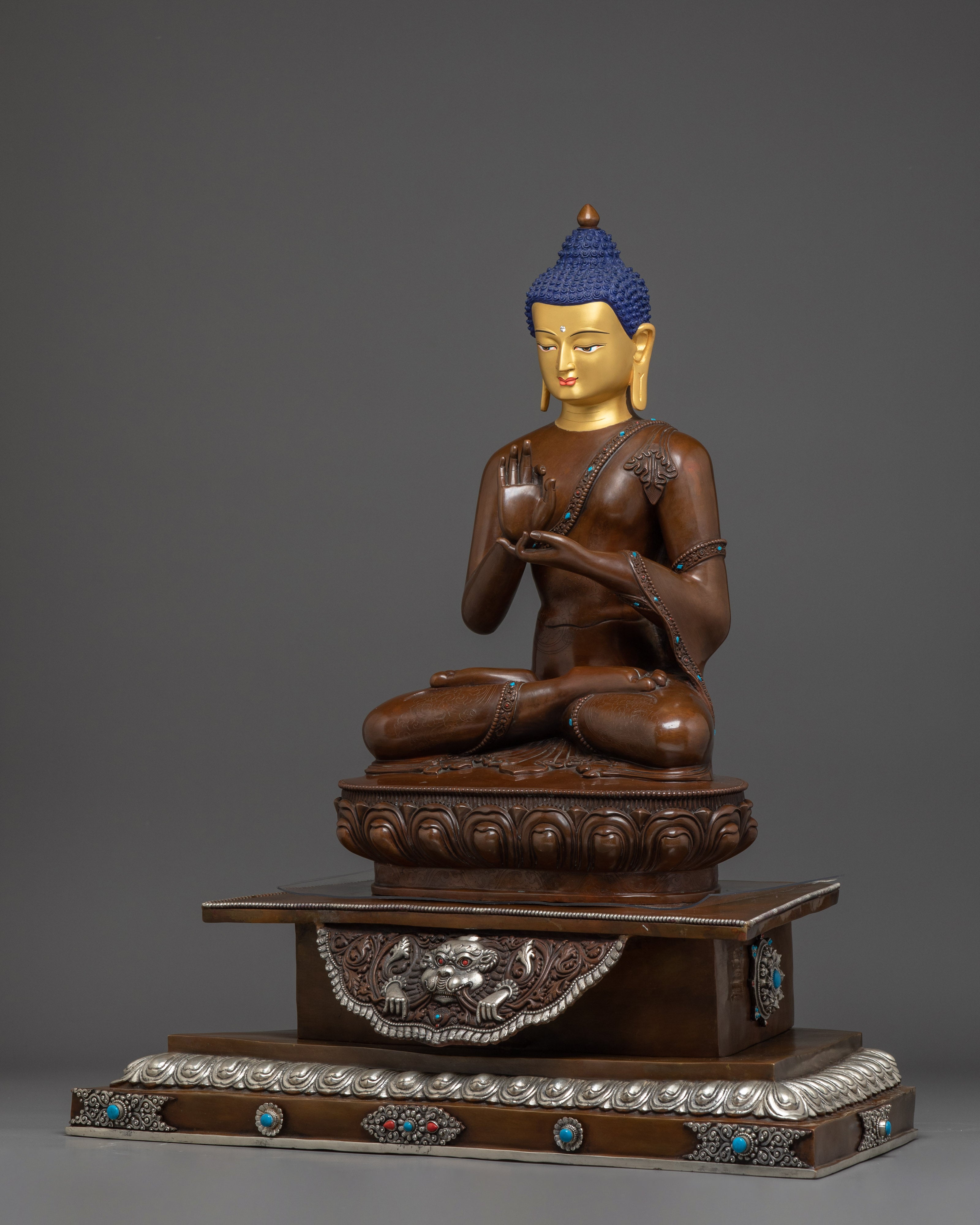Vairocana on Throne Statue | Cosmic Buddha
