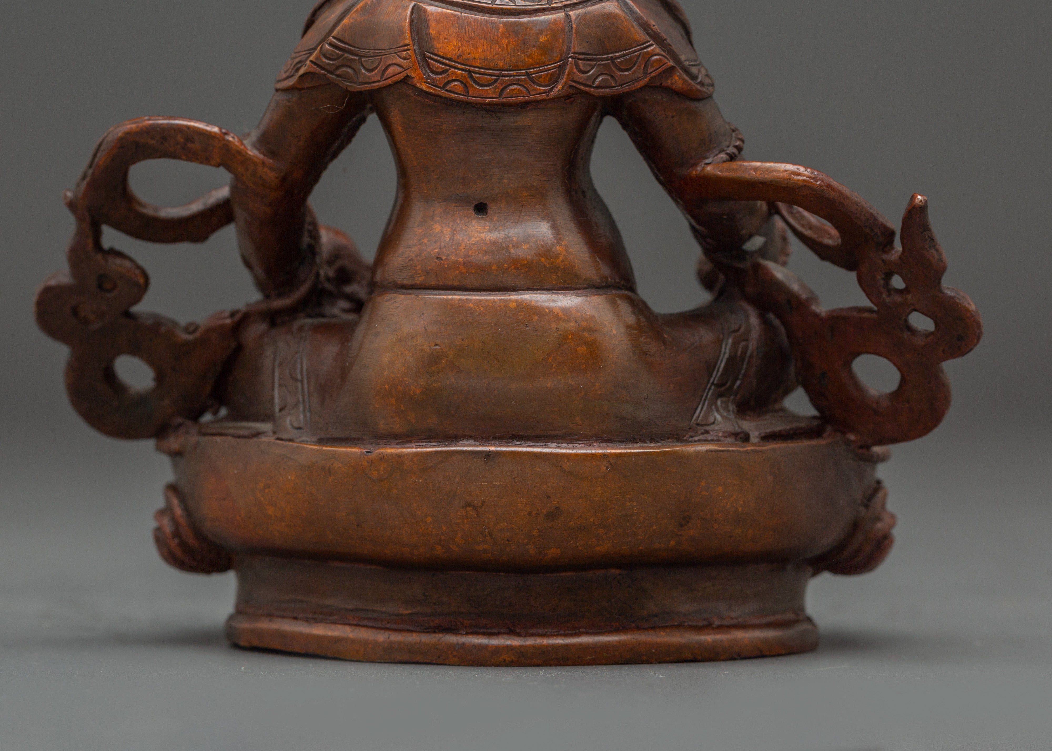 Dzambhala Oxidized Copper Wealth Deity | Symbol of Abundance and Prosperity