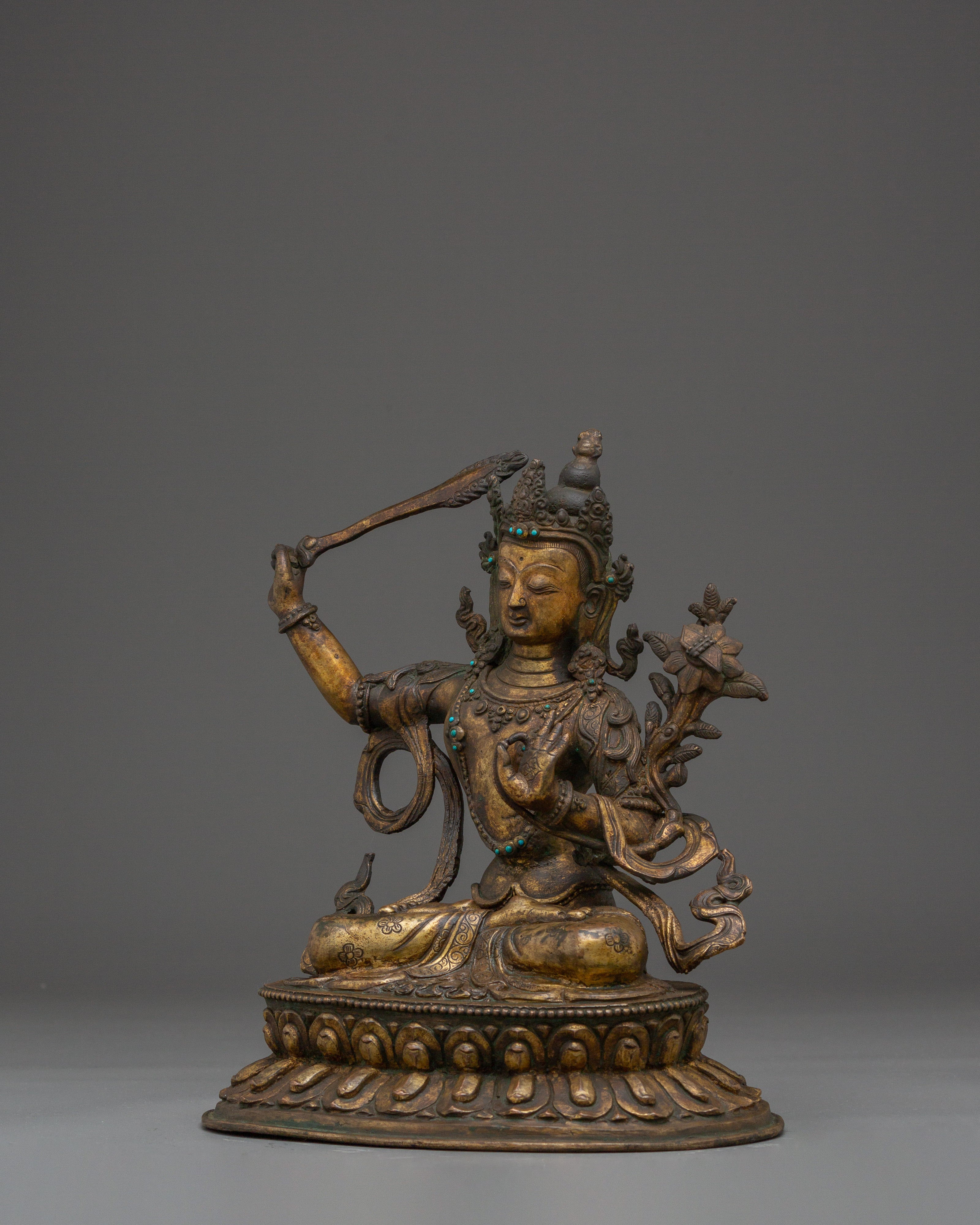 Manjushri Wisdom and Enlightenment Statue | Symbol of Enlightenment