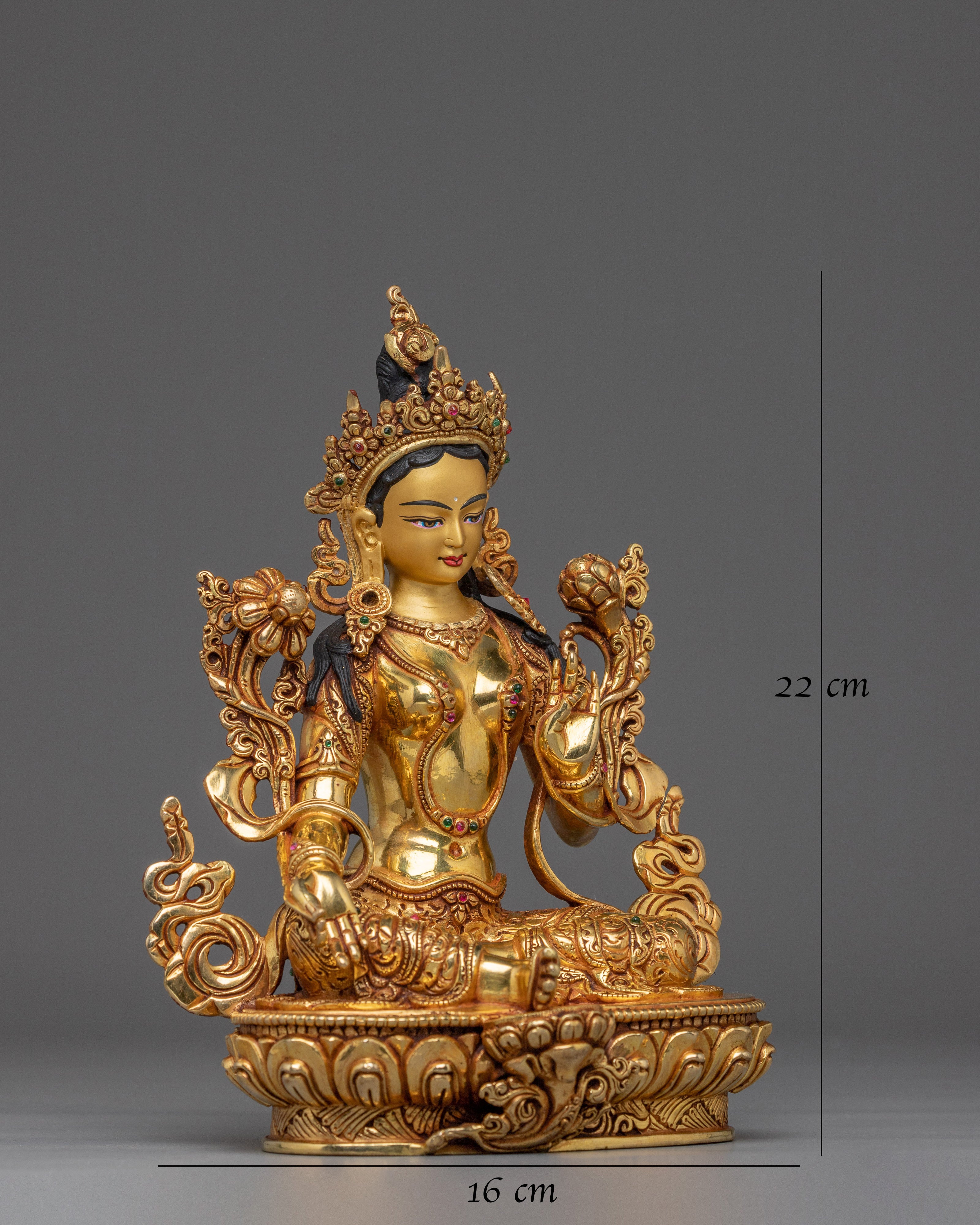 lotus-goddess-icon-green-tara