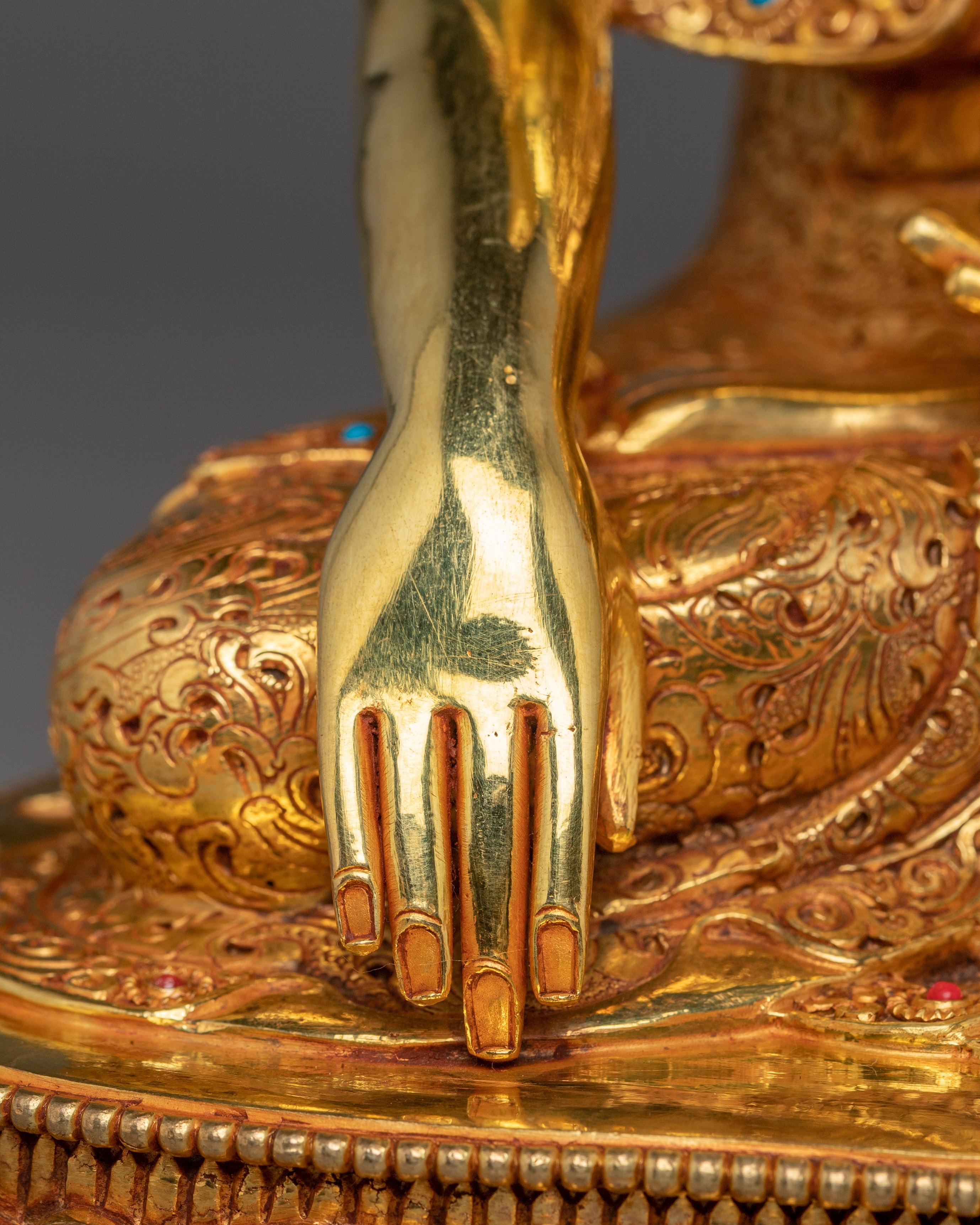 Shakyamuni Buddha, Peaceful Sage Sculpture | Handcrafted Tibetan Symbol