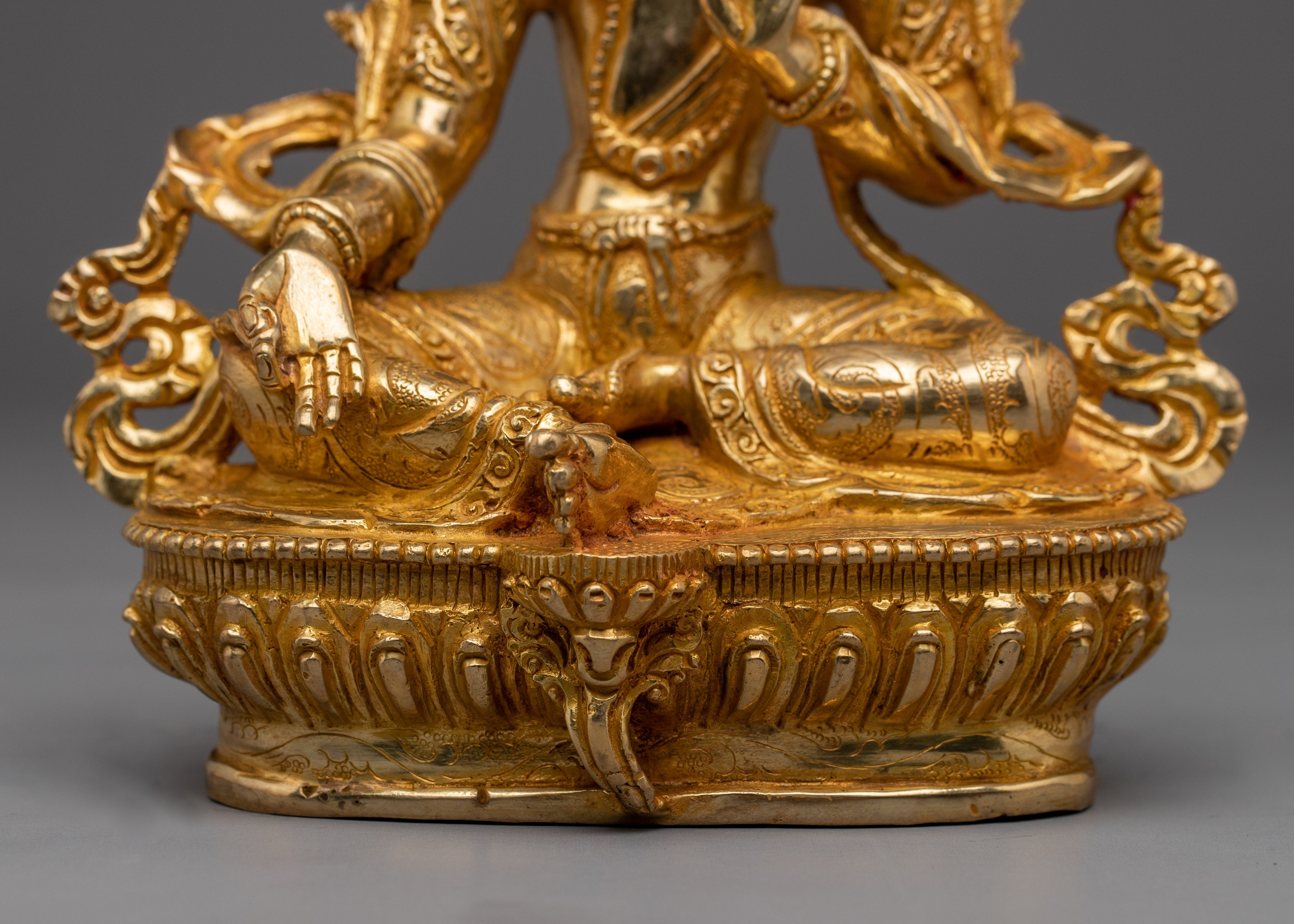 Divine Bodhisattva Green Tara Golden Art for Meditation and Decor