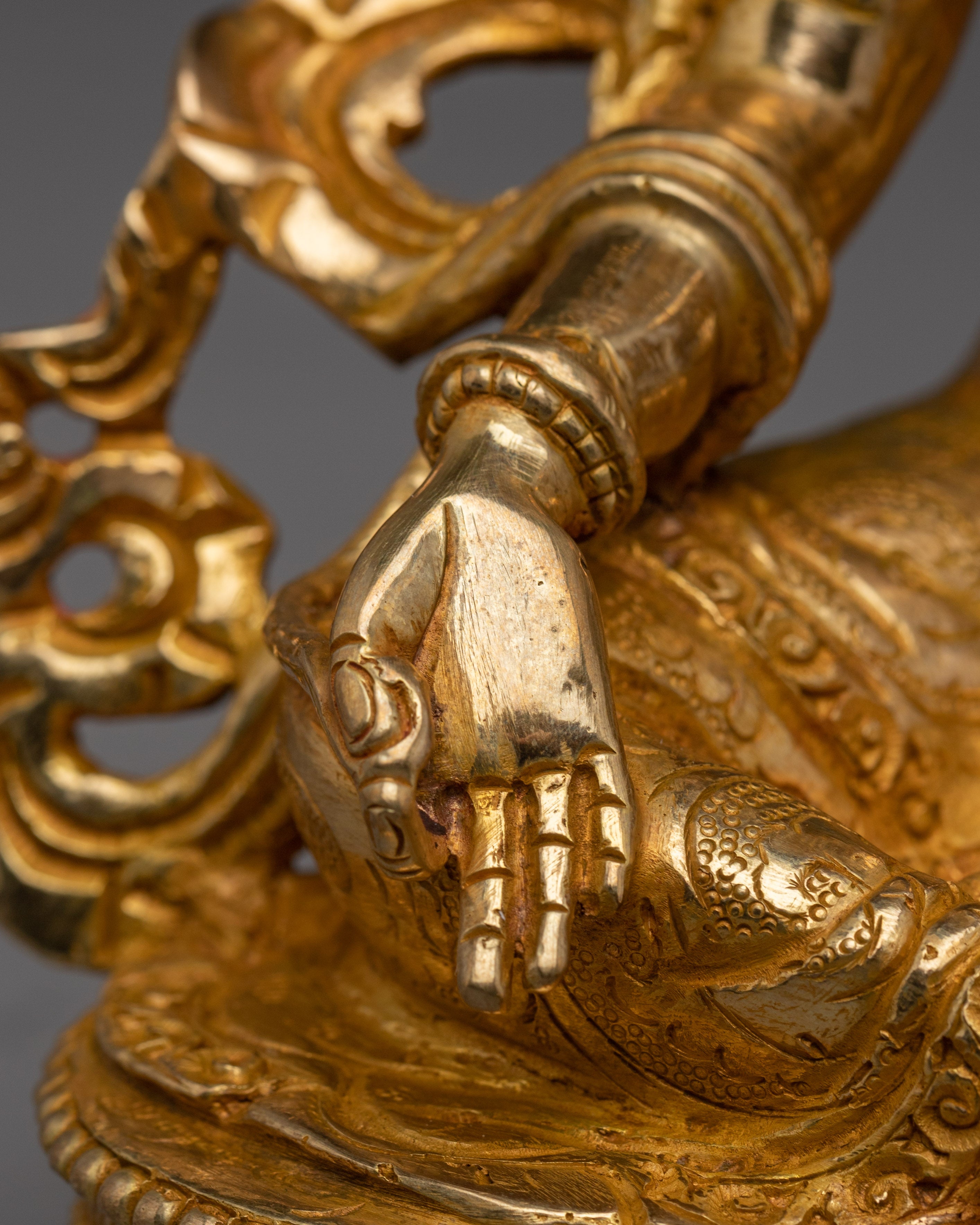 Divine Bodhisattva Green Tara Golden Art for Meditation and Decor