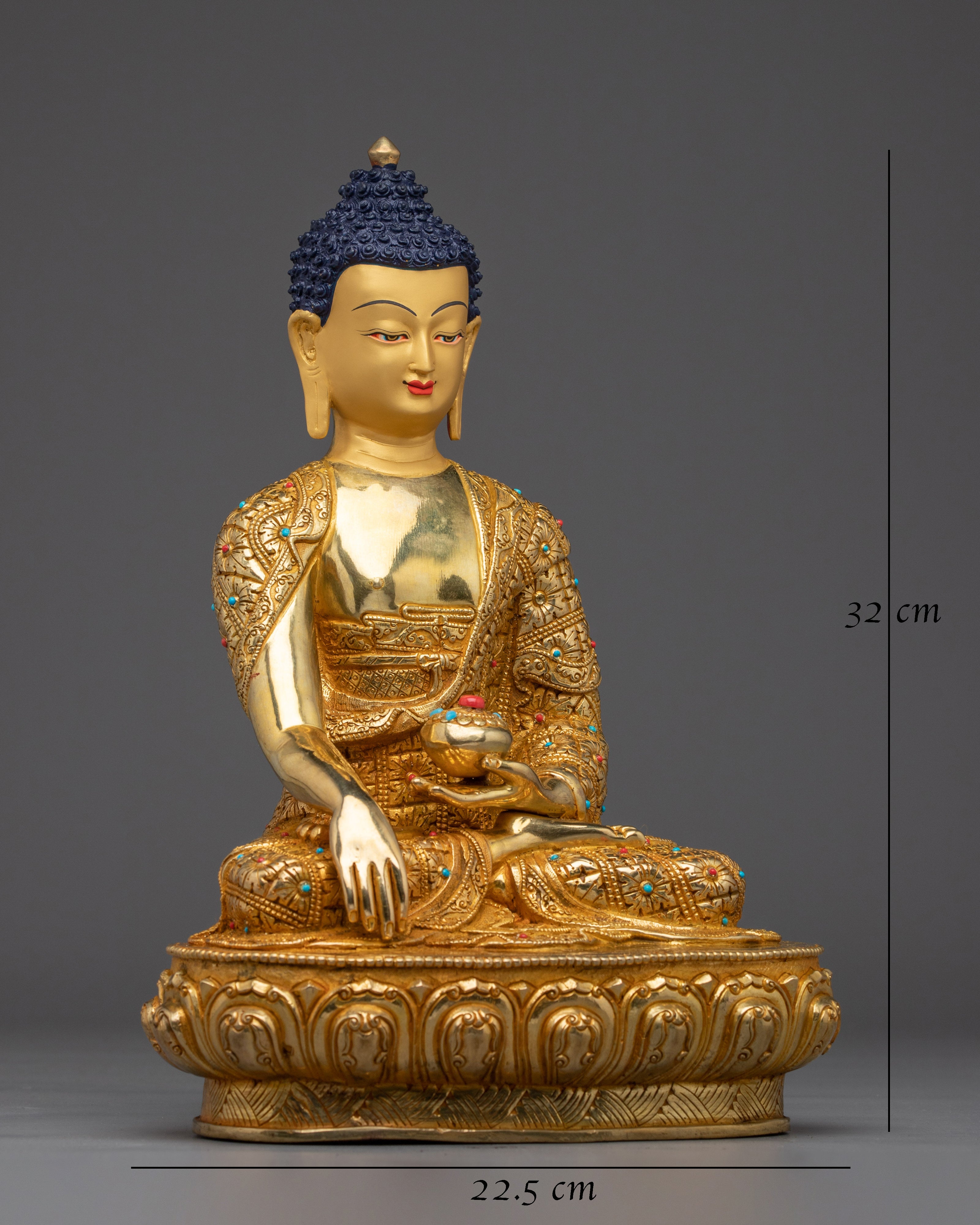 Enlightened Golden Shakyamuni Buddha Art