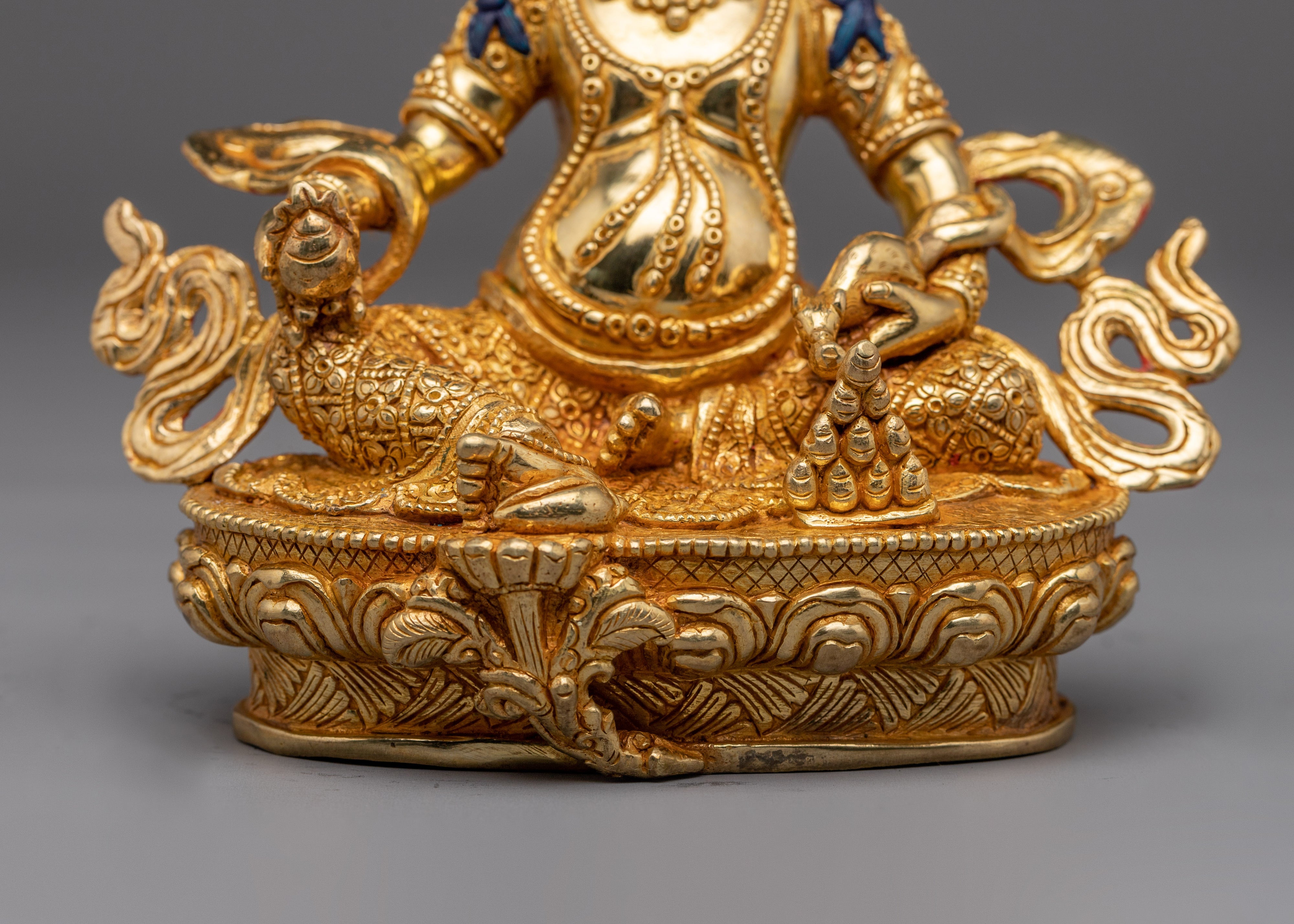 Golden Dzambhala Art, Tibetan Wealth God | Sacred Prosperity Art