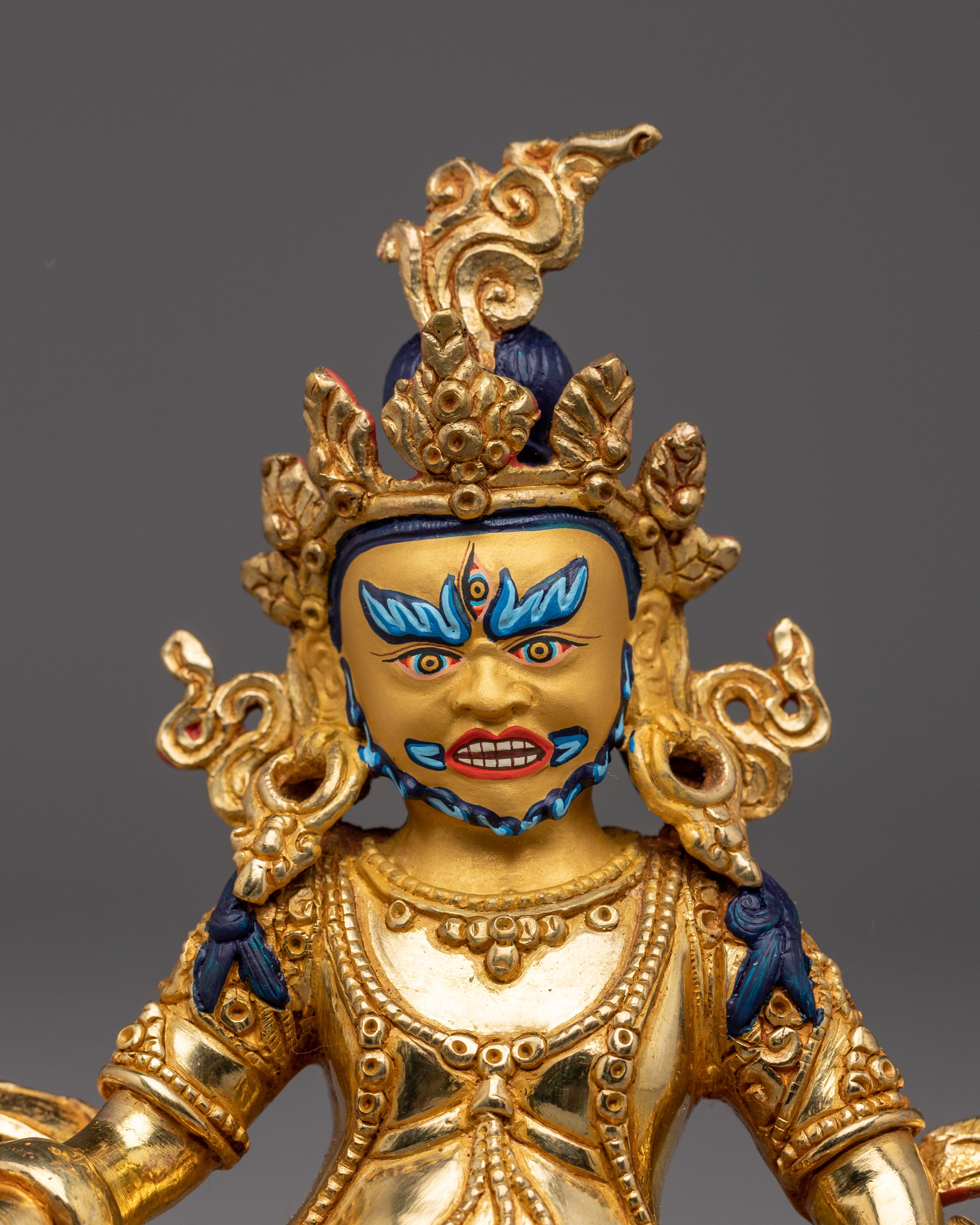 Golden Dzambhala Art, Tibetan Wealth God | Sacred Prosperity Art