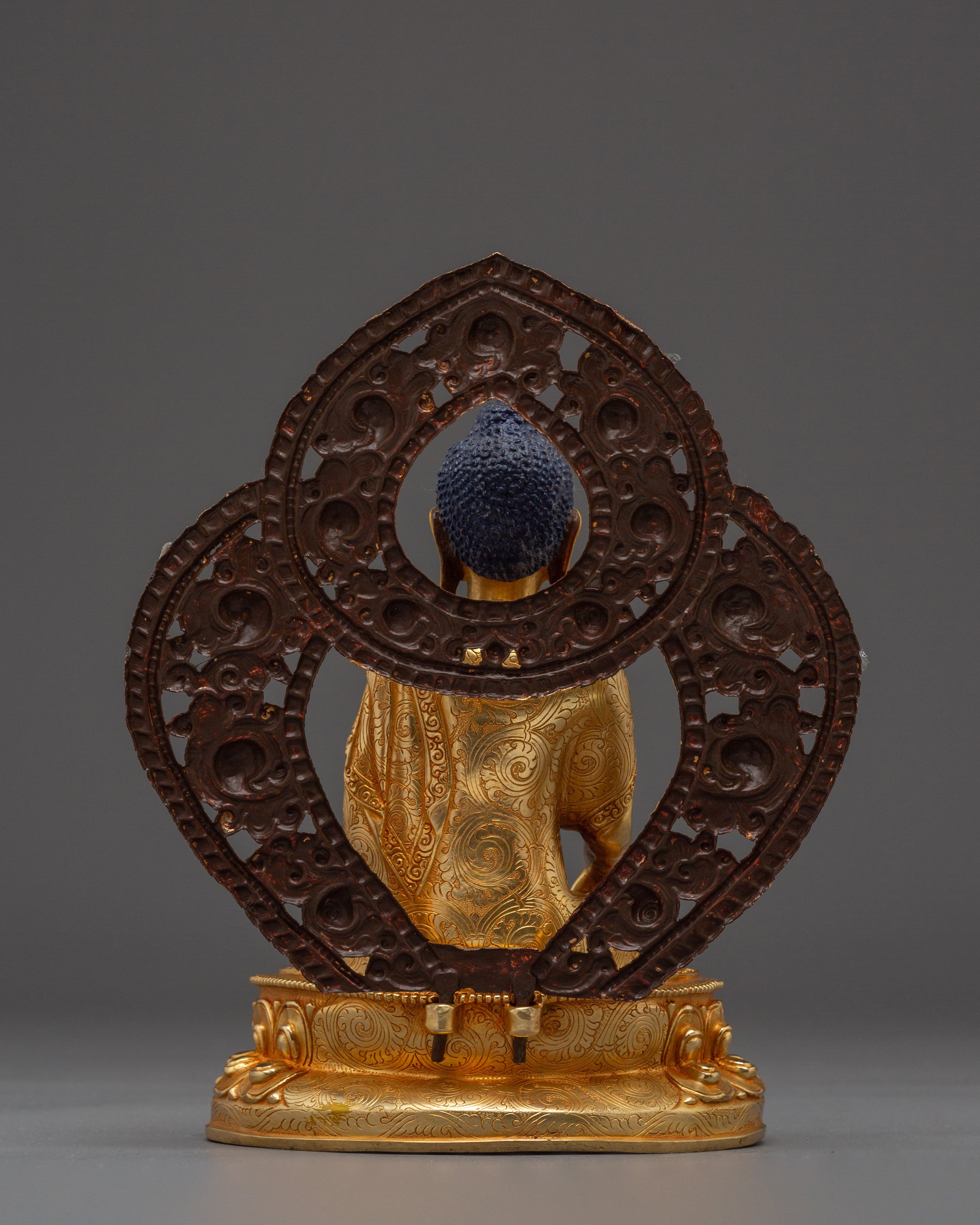 Dharma Teacher Shakyamuni Buddha with Halo | Gautama Buddha Statue