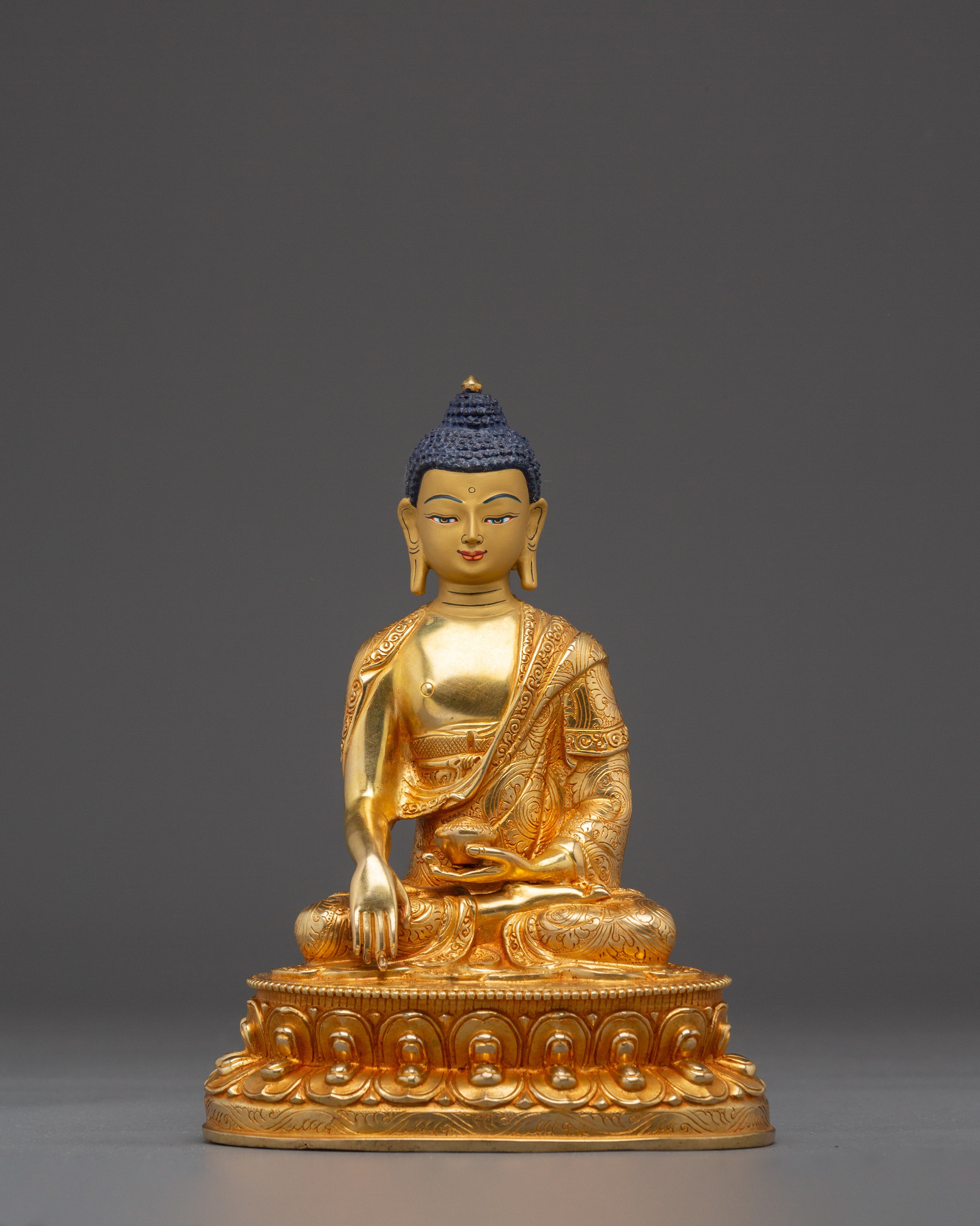Dharma Teacher Shakyamuni Buddha with Halo | Gautama Buddha Statue
