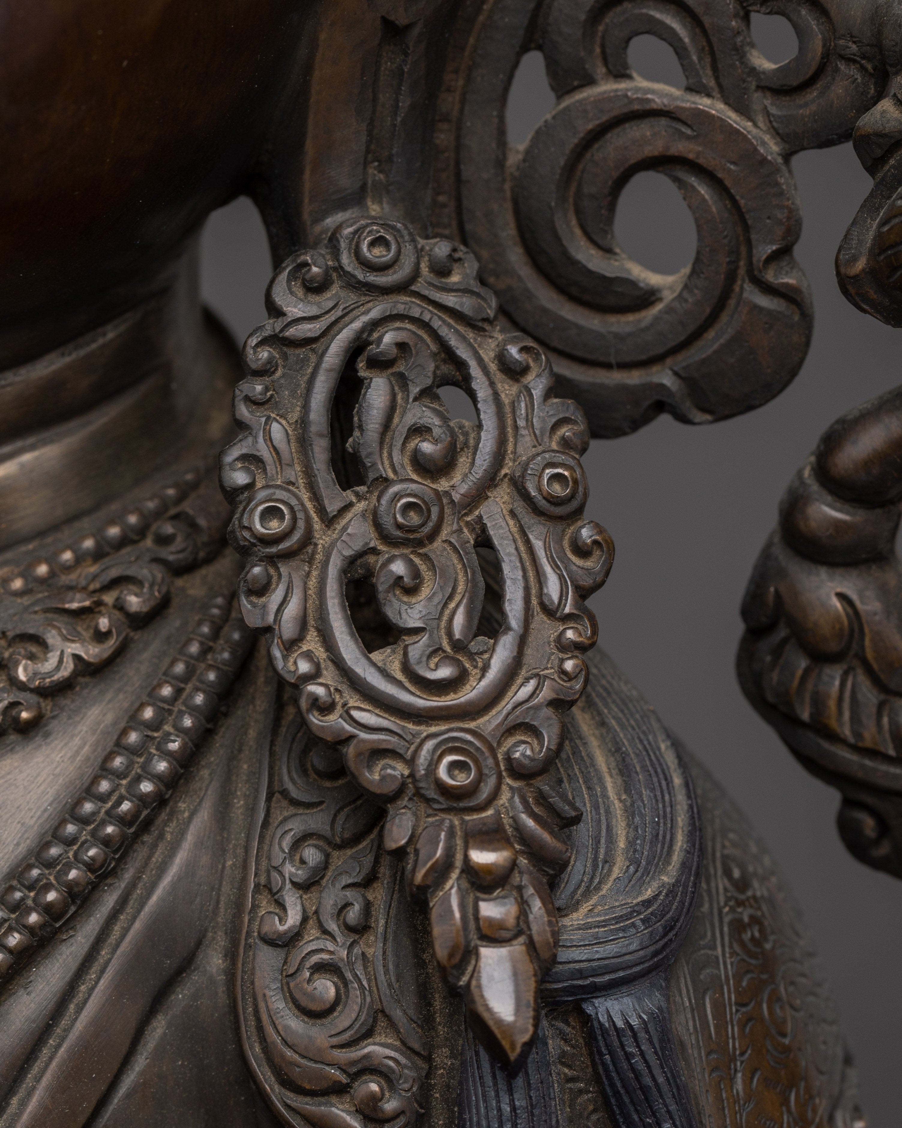Manjushri Handmade Oxidized Statue | Bodhisattva of Wisdom