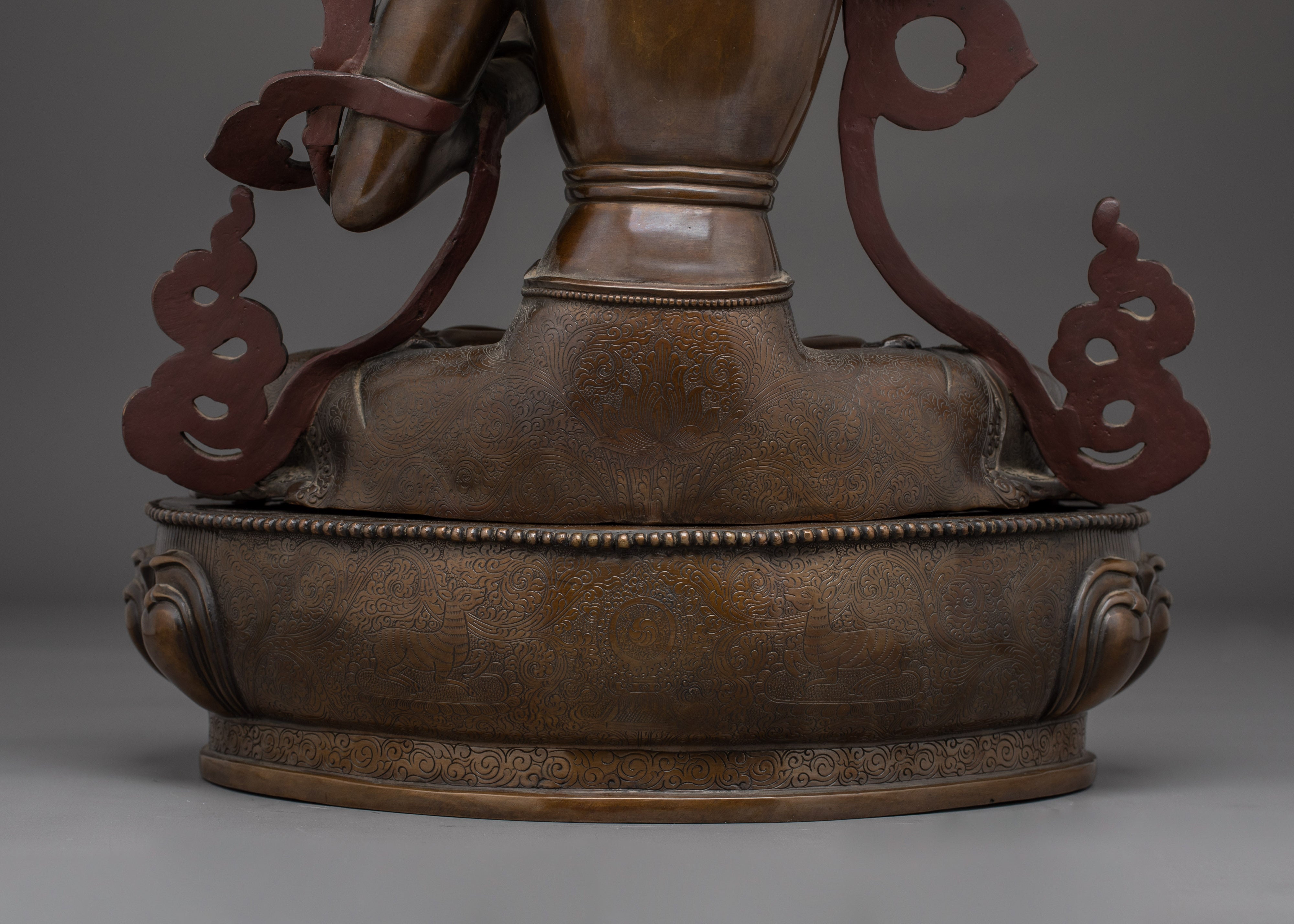 Manjushri Handmade Oxidized Statue | Bodhisattva of Wisdom