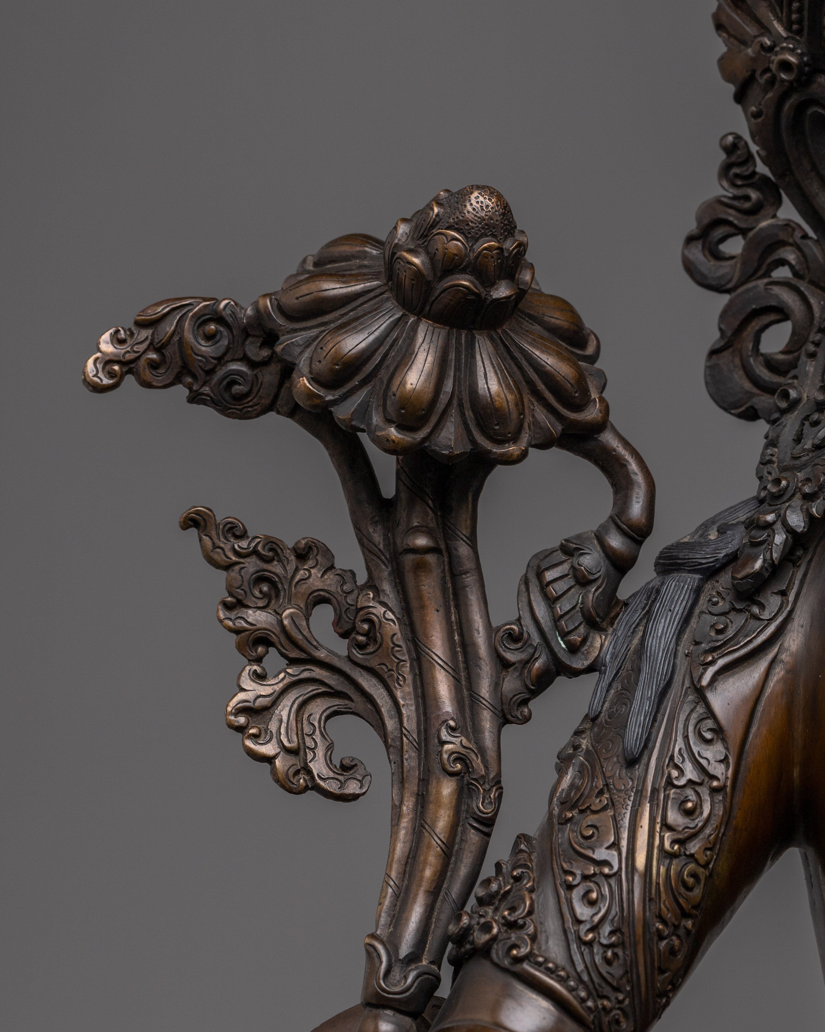 Oxidized Tibetan Handmade Green Tara Statue | Shyama Tara - Mother of Liberation