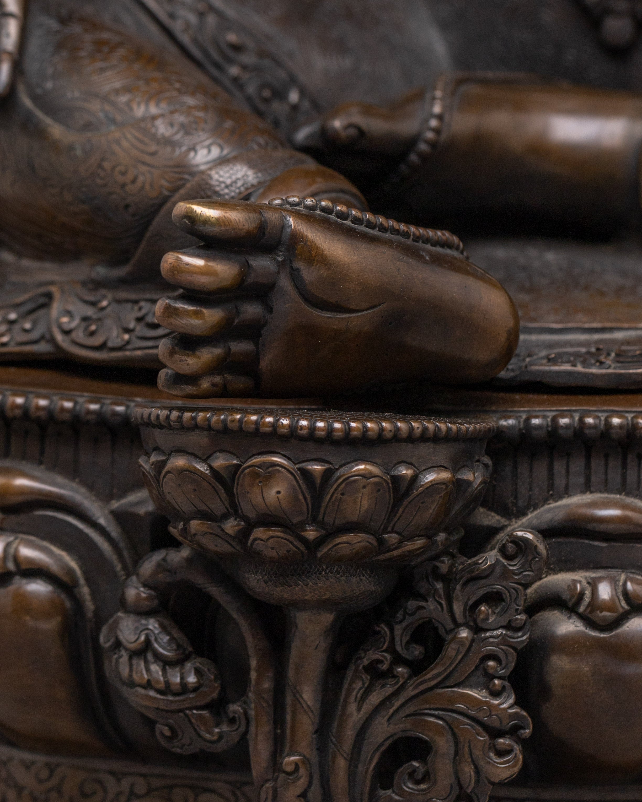 Oxidized Tibetan Handmade Green Tara Statue | Shyama Tara - Mother of Liberation