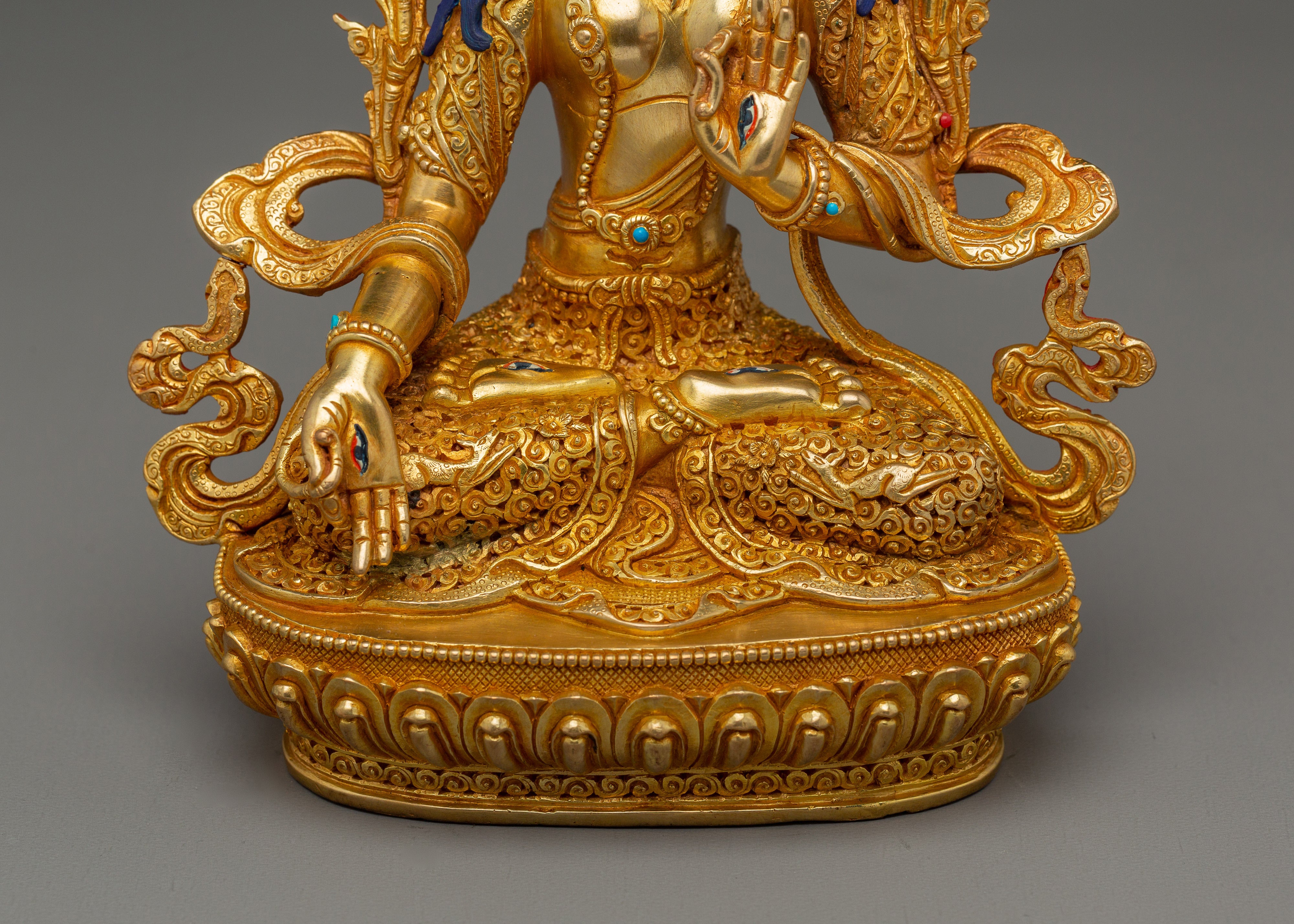 Golden Sita Tara "White Tara" Handmade Statue | Healing Goddess