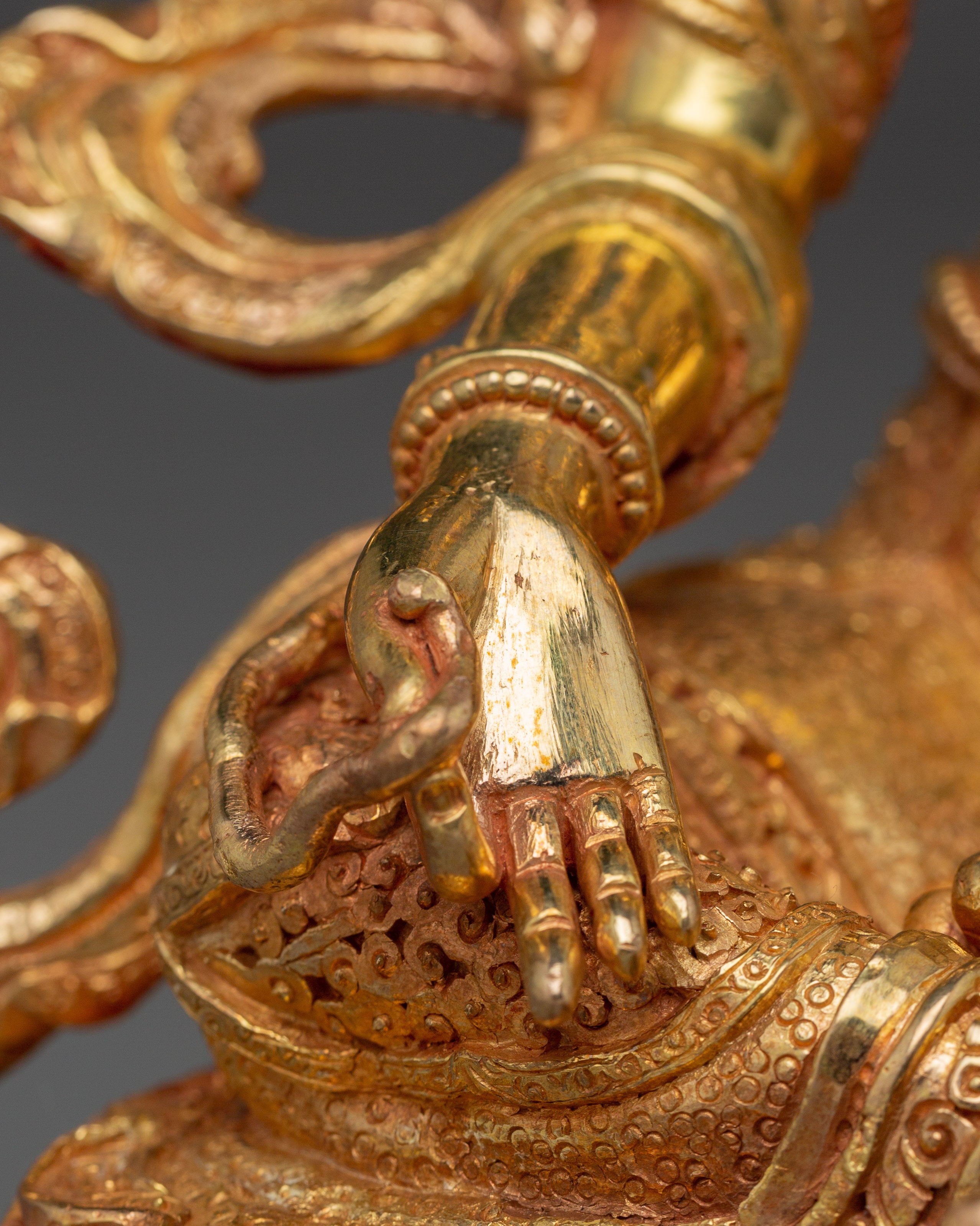 Tibetan Bodhisattva Green Tara Golden Art for Meditation and Decor