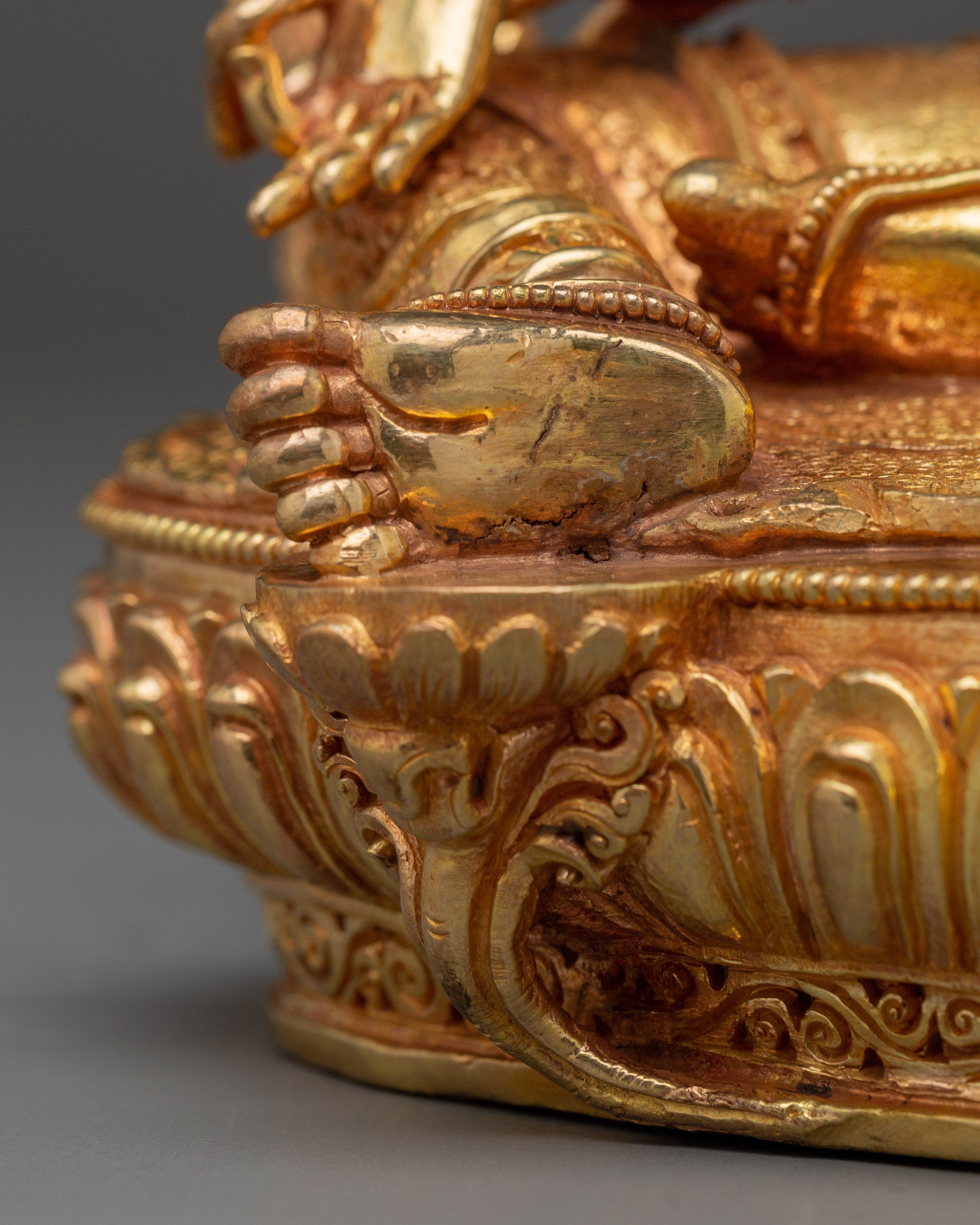 Tibetan Bodhisattva Green Tara Golden Art for Meditation and Decor