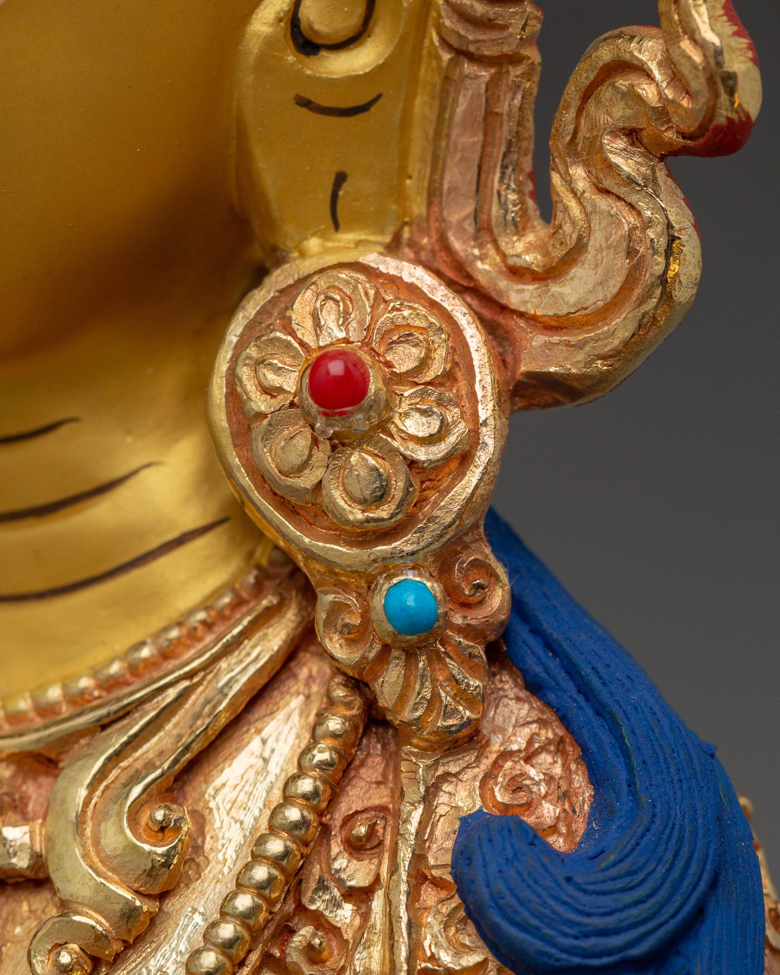 Tibetan Bodhisattva Green Tara Golden Art for Meditation and Decor