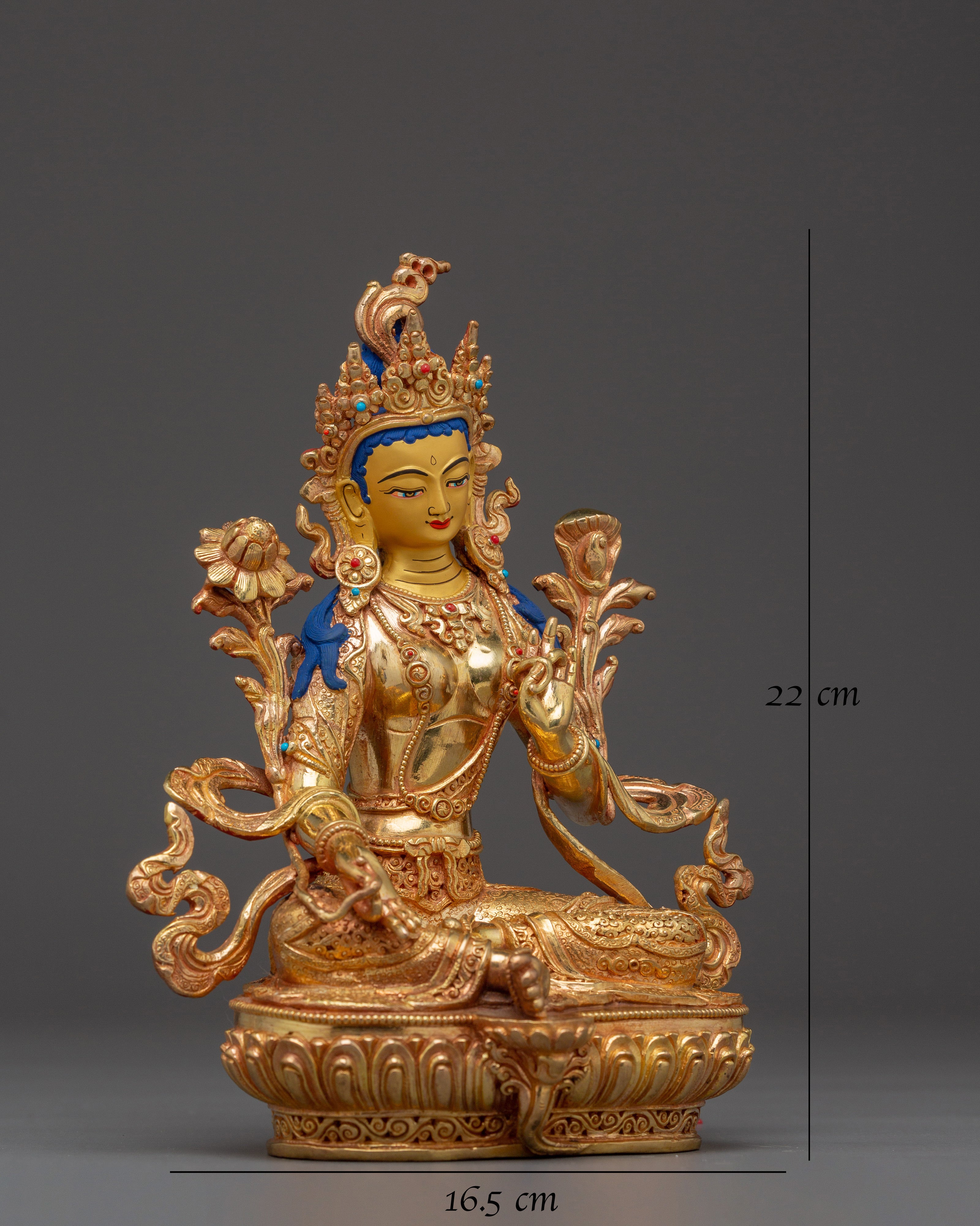 Tibetan Bodhisattva Green Tara Golden Art
