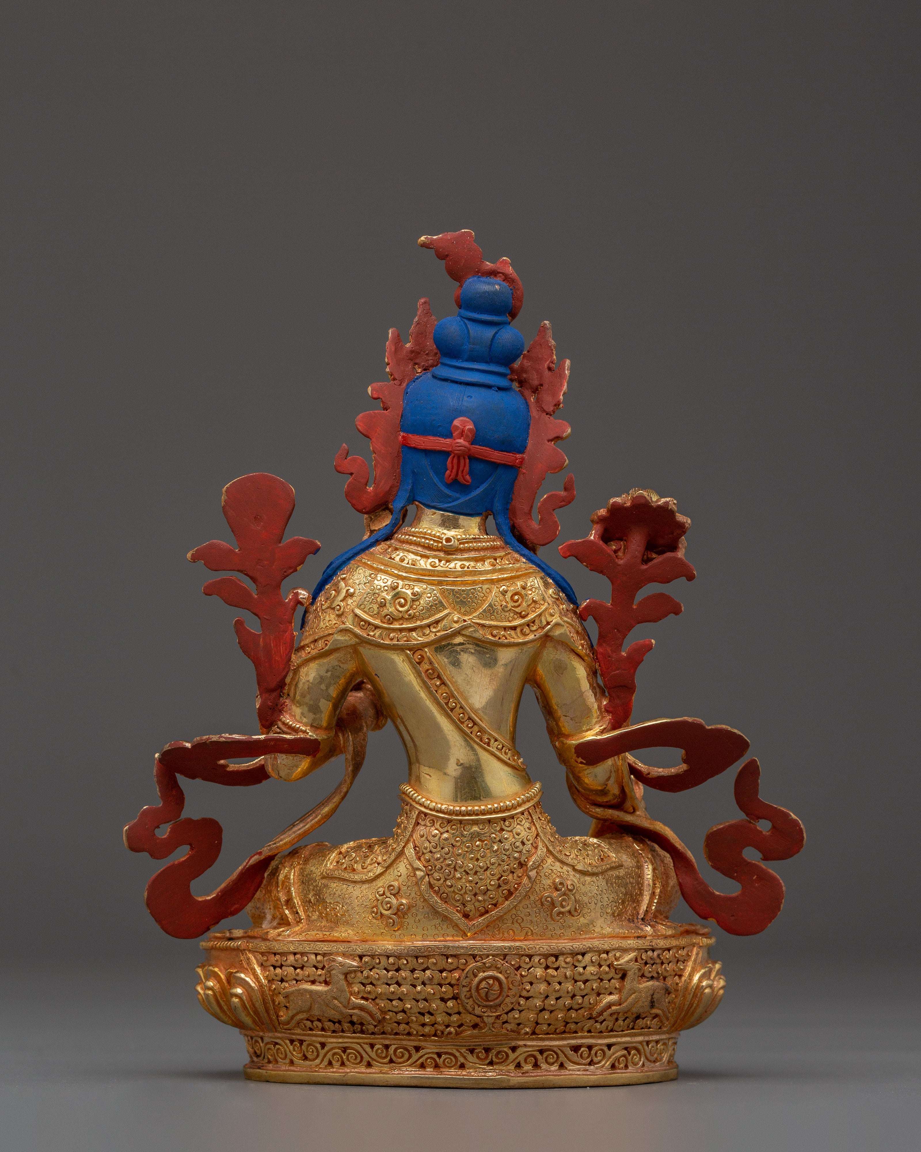 Tibetan Bodhisattva Green Tara Golden Art for Meditation and Decor