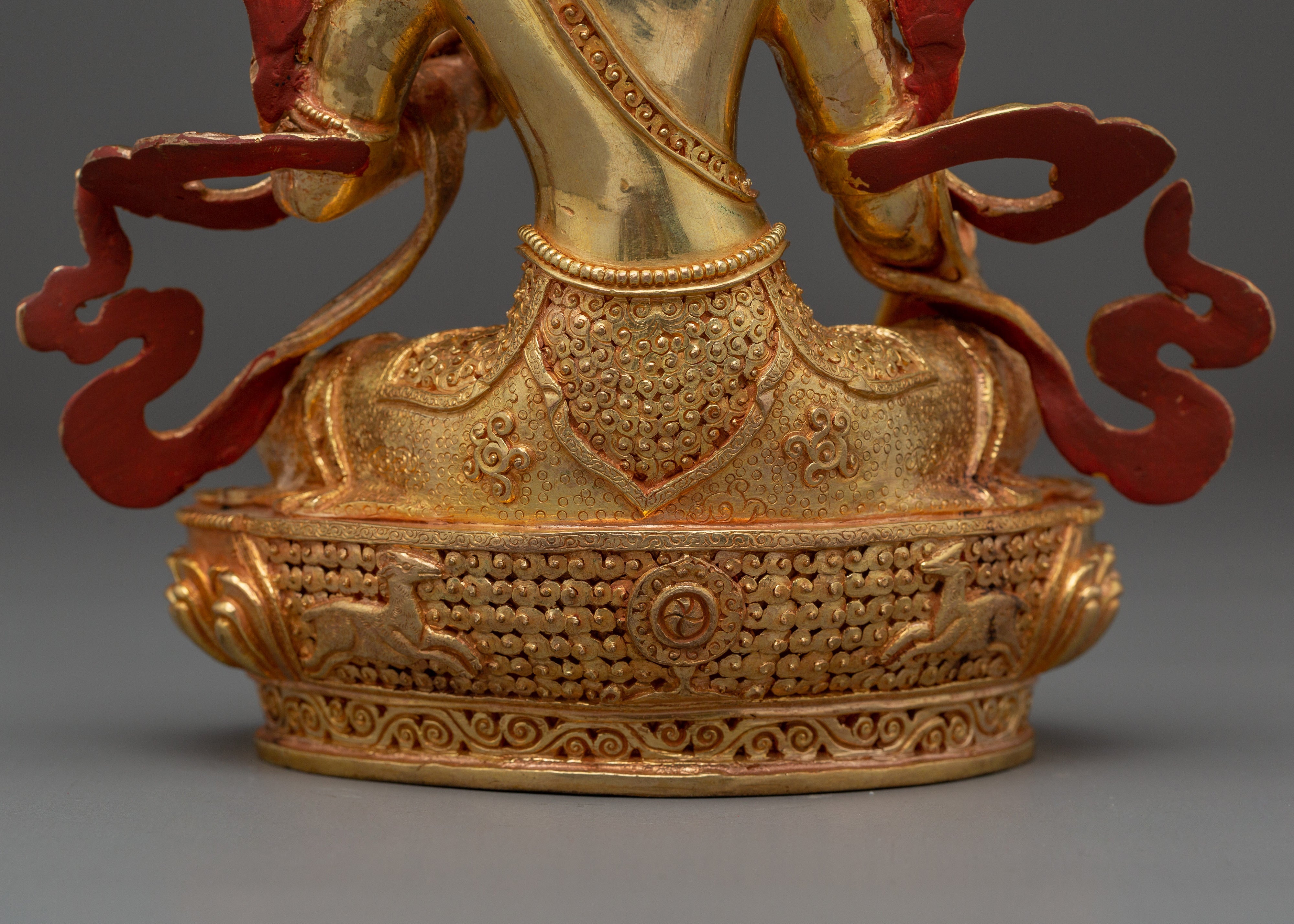Tibetan Bodhisattva Green Tara Golden Art for Meditation and Decor