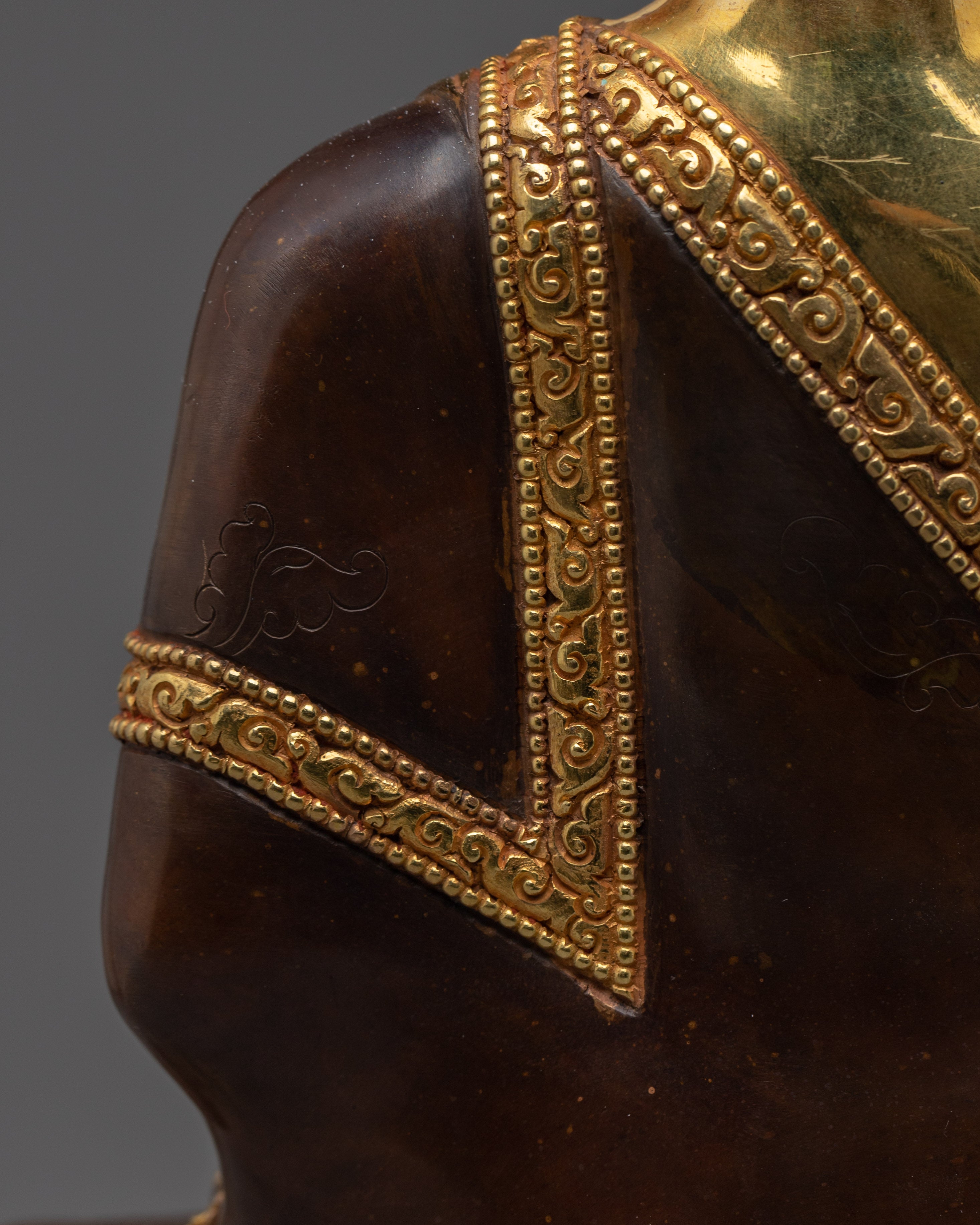 Shakyamuni Buddha Statue 24K Gold Gilded | Meditation & Shrine Decor