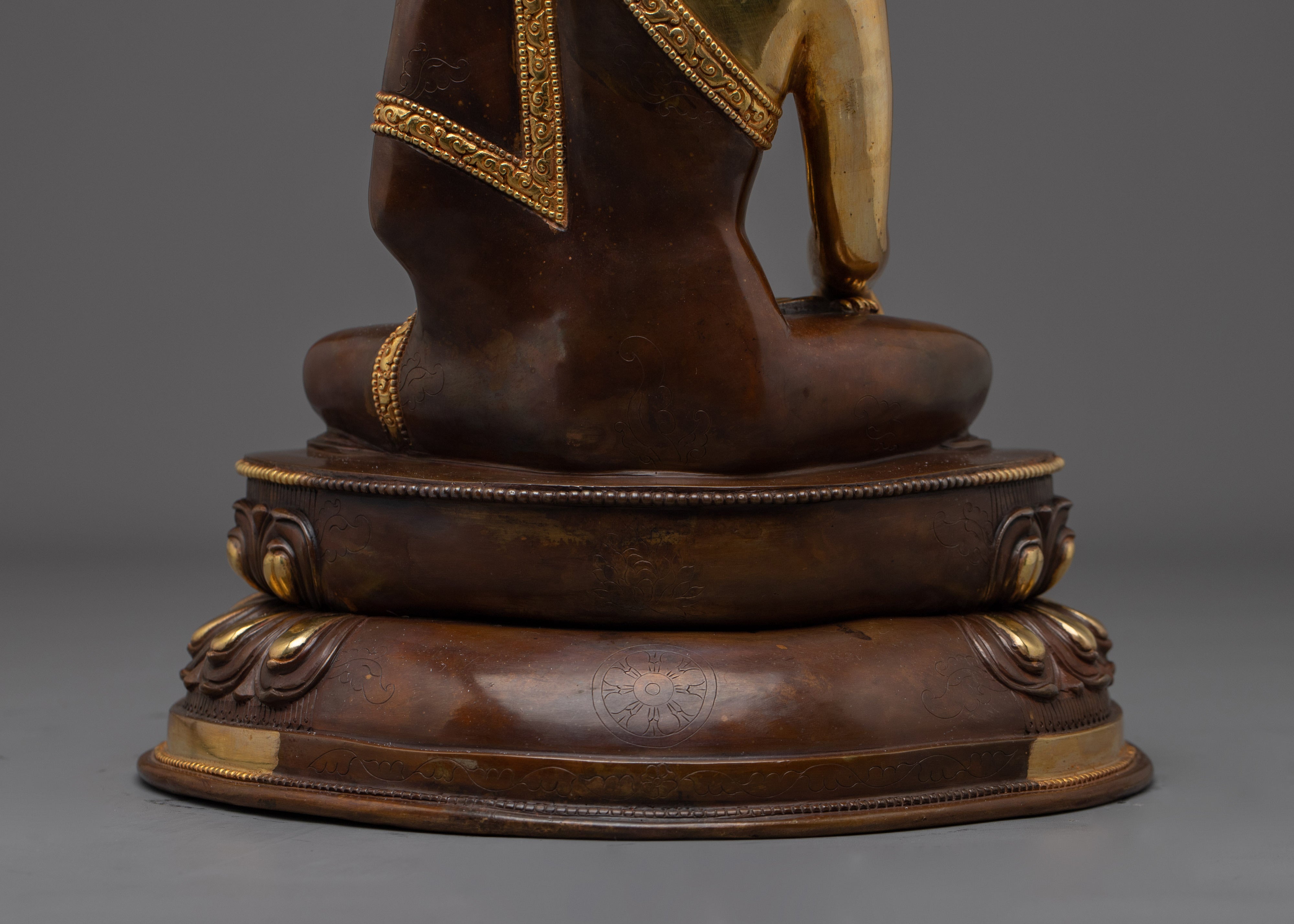 Shakyamuni Buddha Statue 24K Gold Gilded | Meditation & Shrine Decor