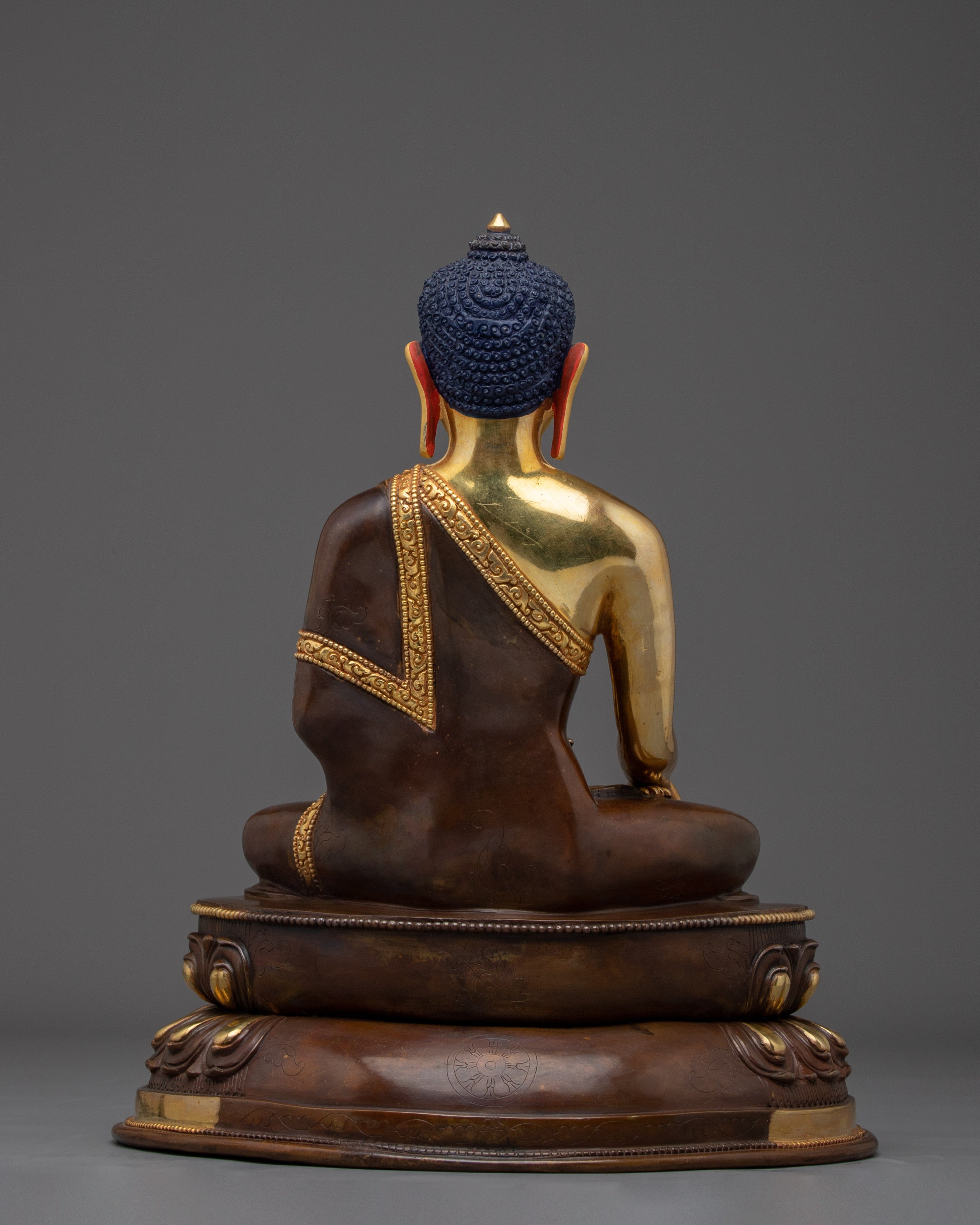 Shakyamuni Buddha Statue 24K Gold Gilded | Meditation & Shrine Decor