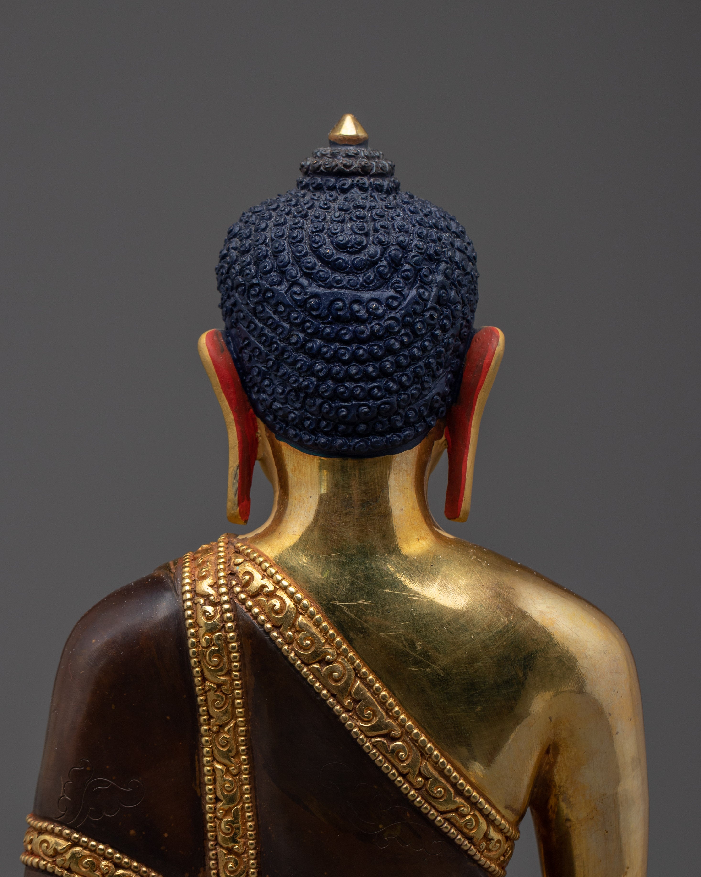 Shakyamuni Buddha Statue 24K Gold Gilded | Meditation & Shrine Decor