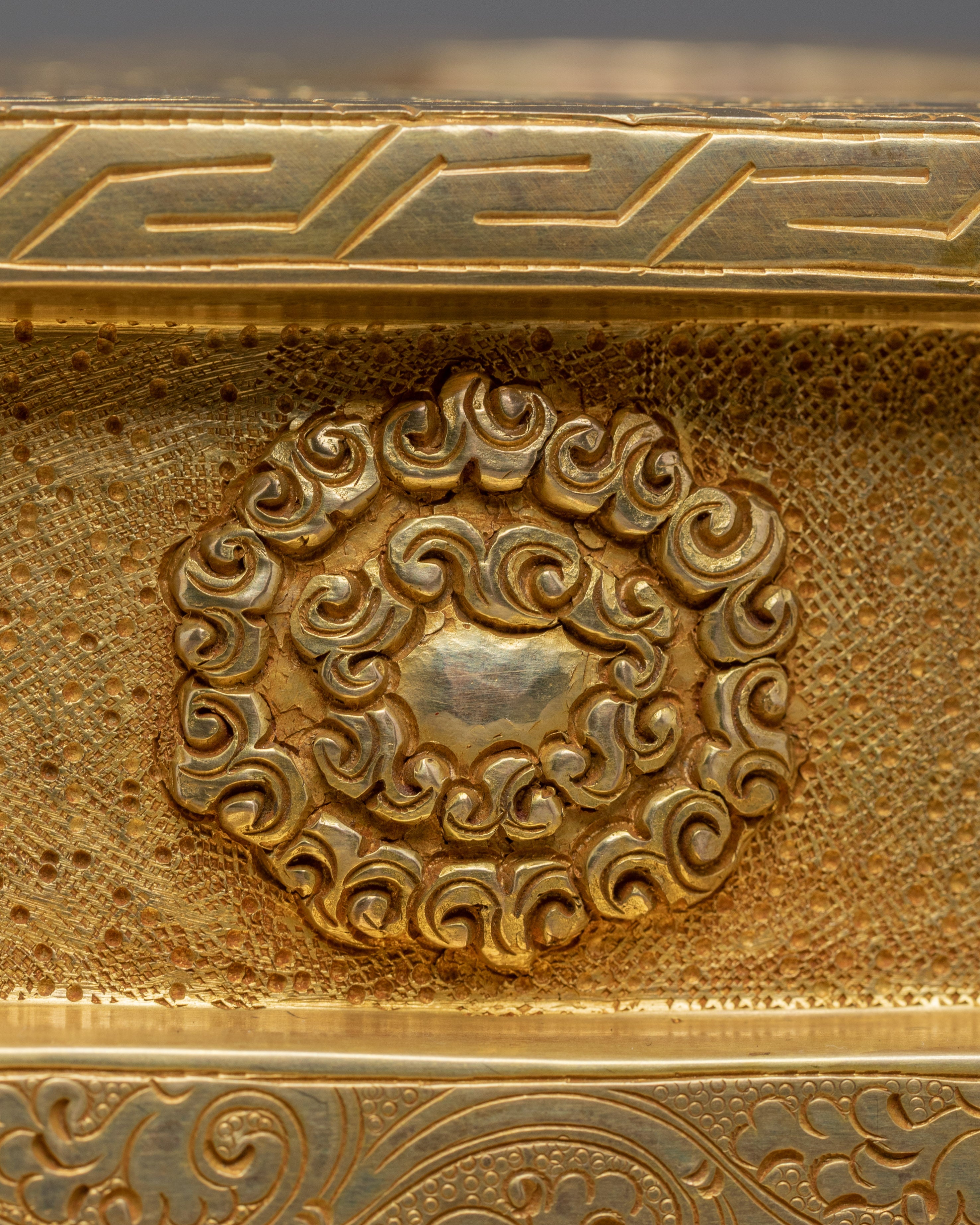 Shakyamuni Buddha Statue with 24K Gold | Ideal for Spiritual Spaces