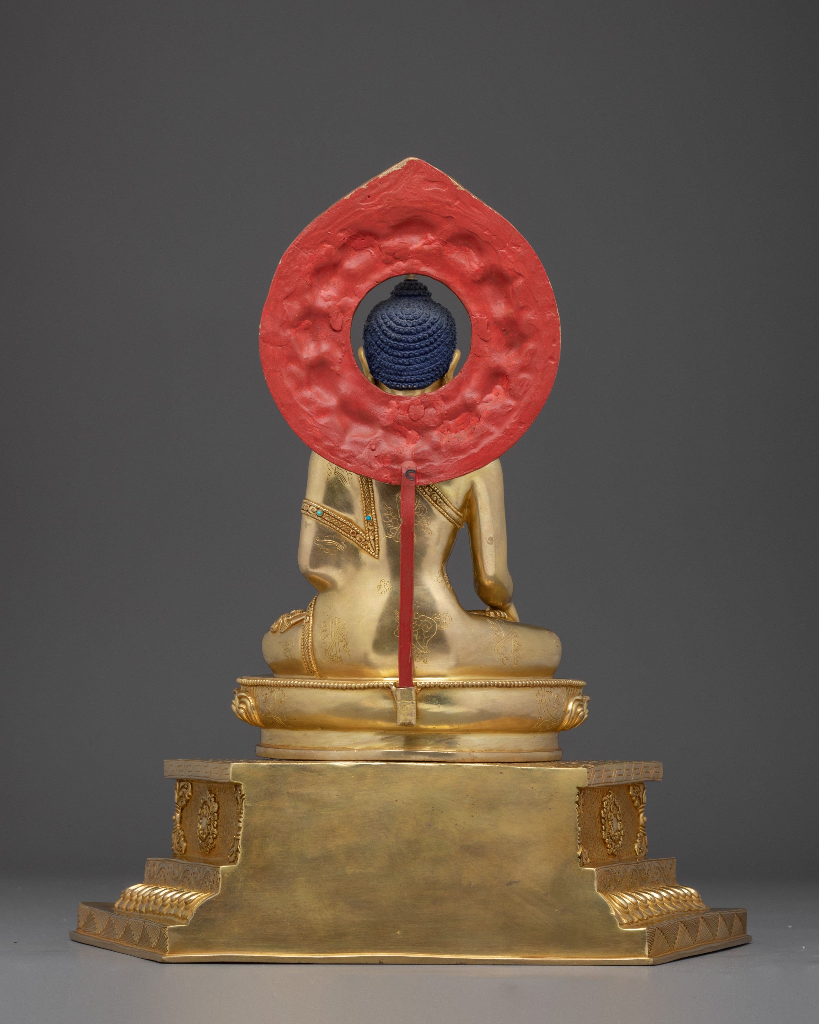 Shakyamuni Buddha Statue with 24K Gold | Ideal for Spiritual Spaces