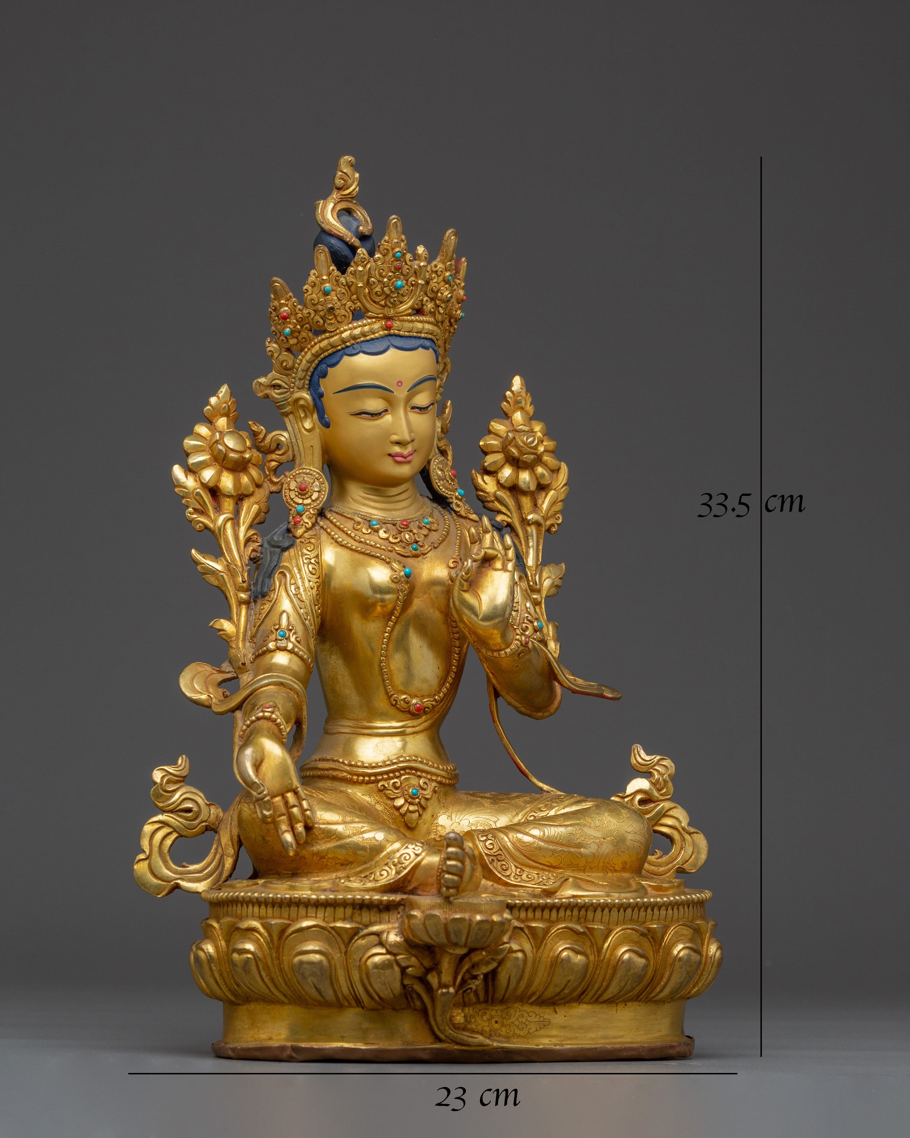 Tibetan Goddess Green Tara Artwork