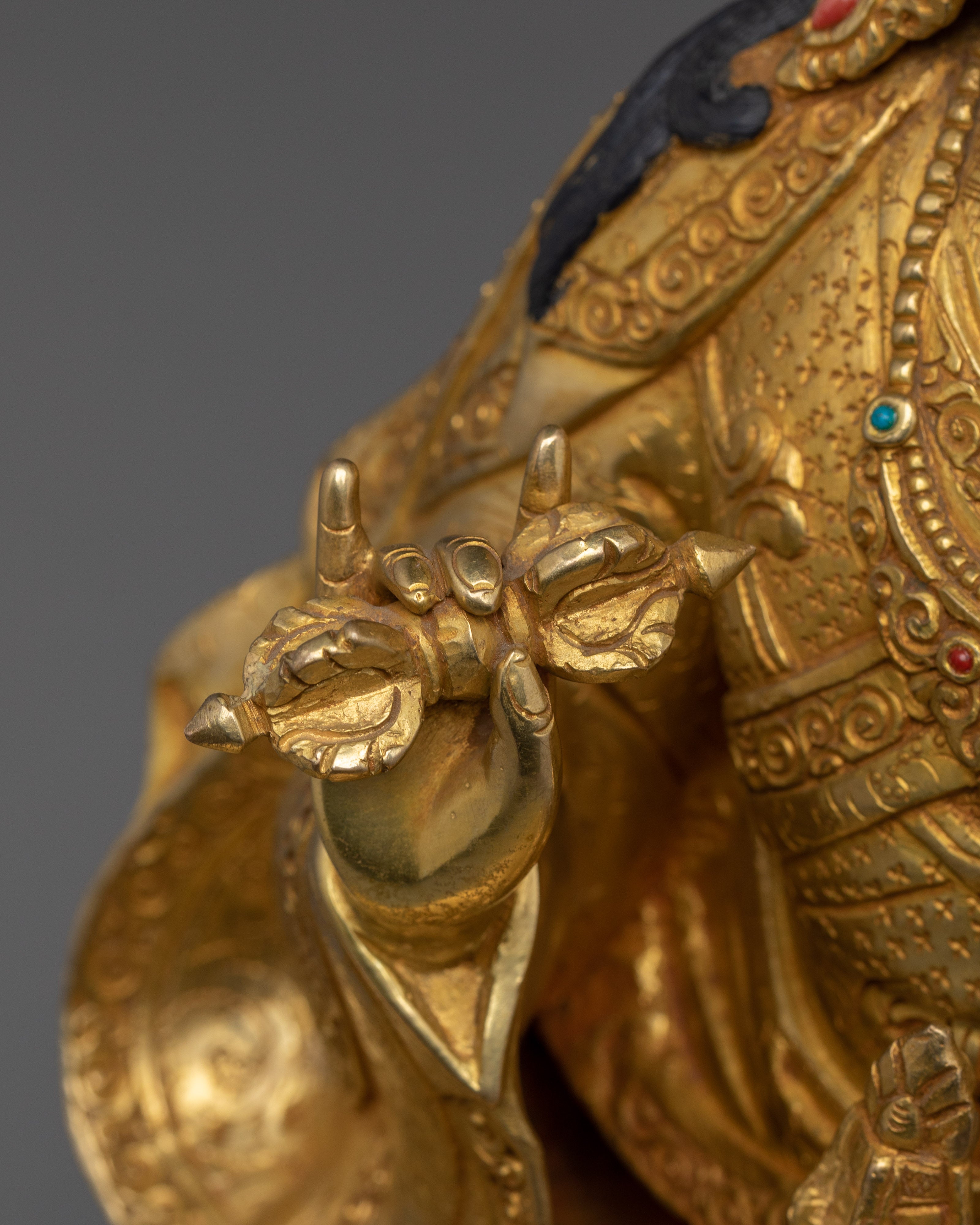 Golden Guru Tsokye Dorje Sculpture | The Heart of Vajrayana Buddhism