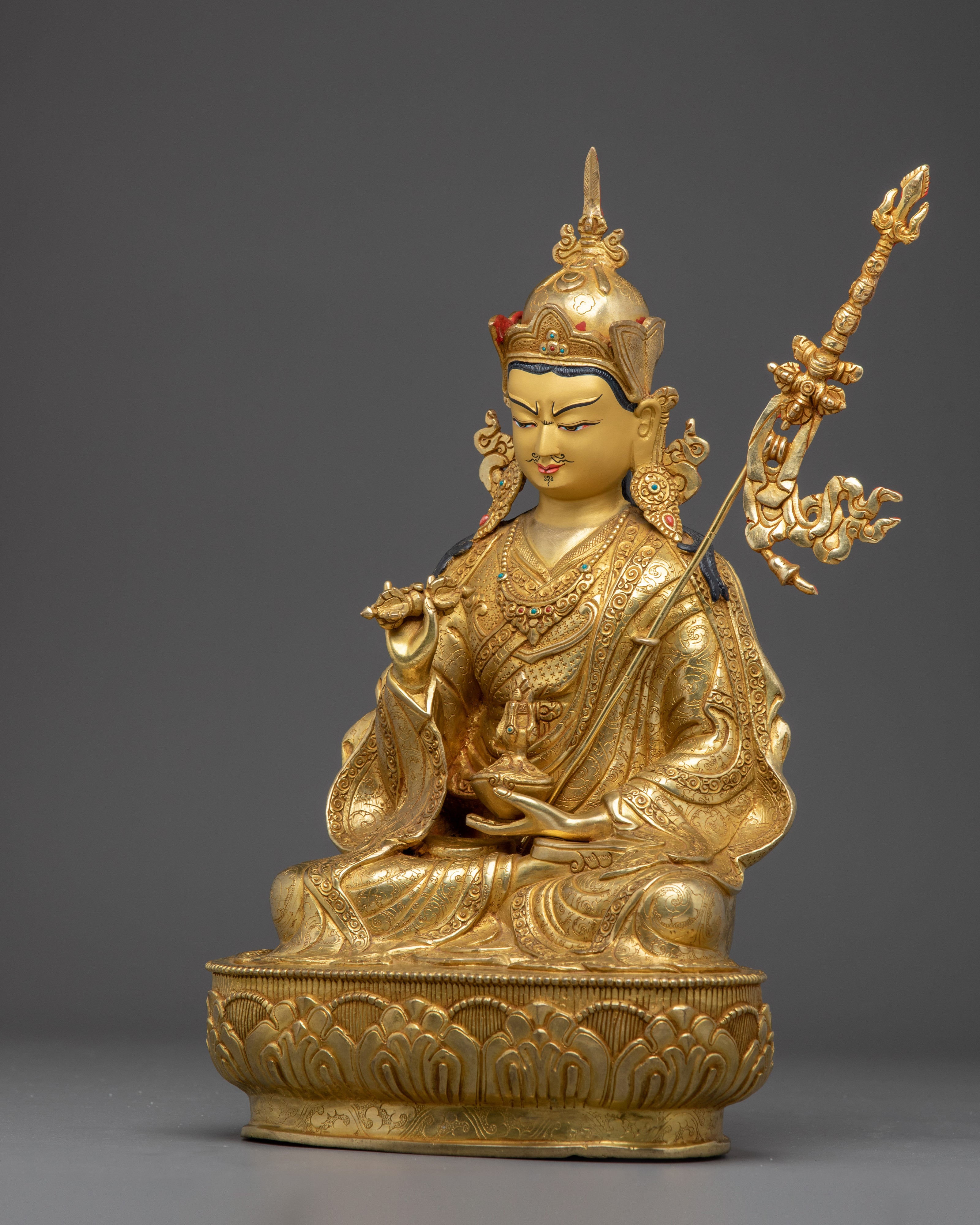 Golden Guru Tsokye Dorje Sculpture | The Heart of Vajrayana Buddhism