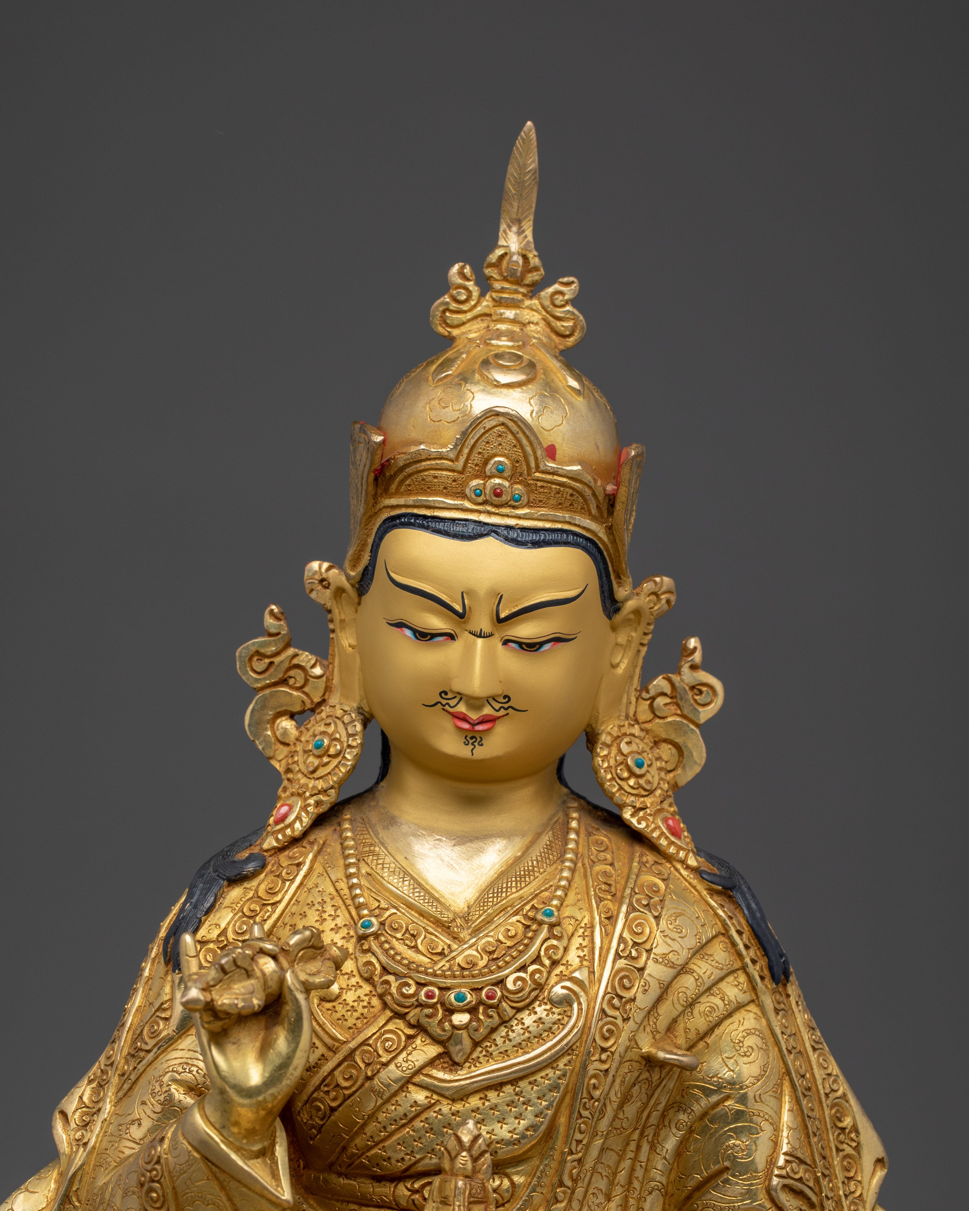 Golden Guru Tsokye Dorje Sculpture | The Heart of Vajrayana Buddhism