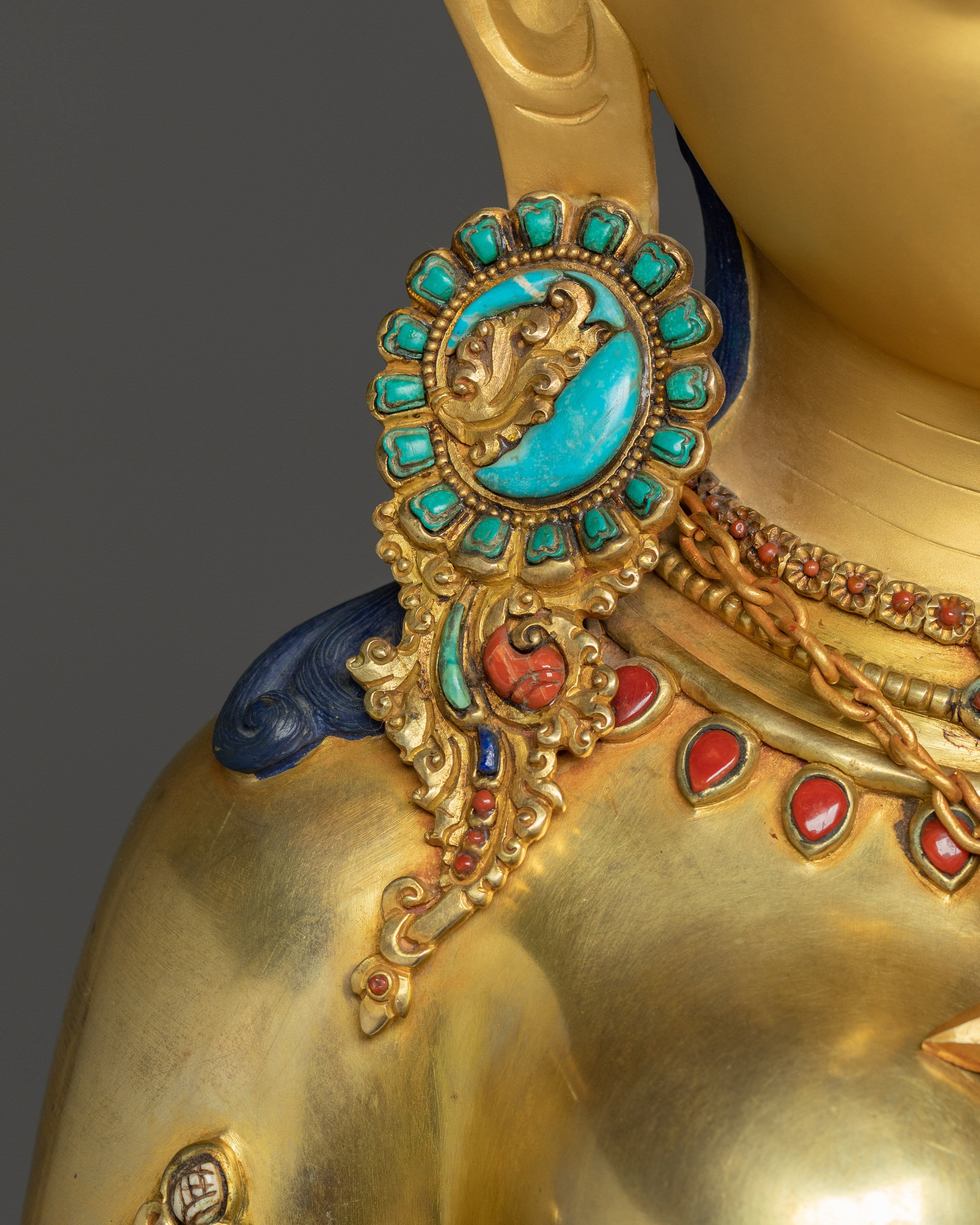 Sacred Standing Green Tara Statue | Handcrafted Nepali Icon