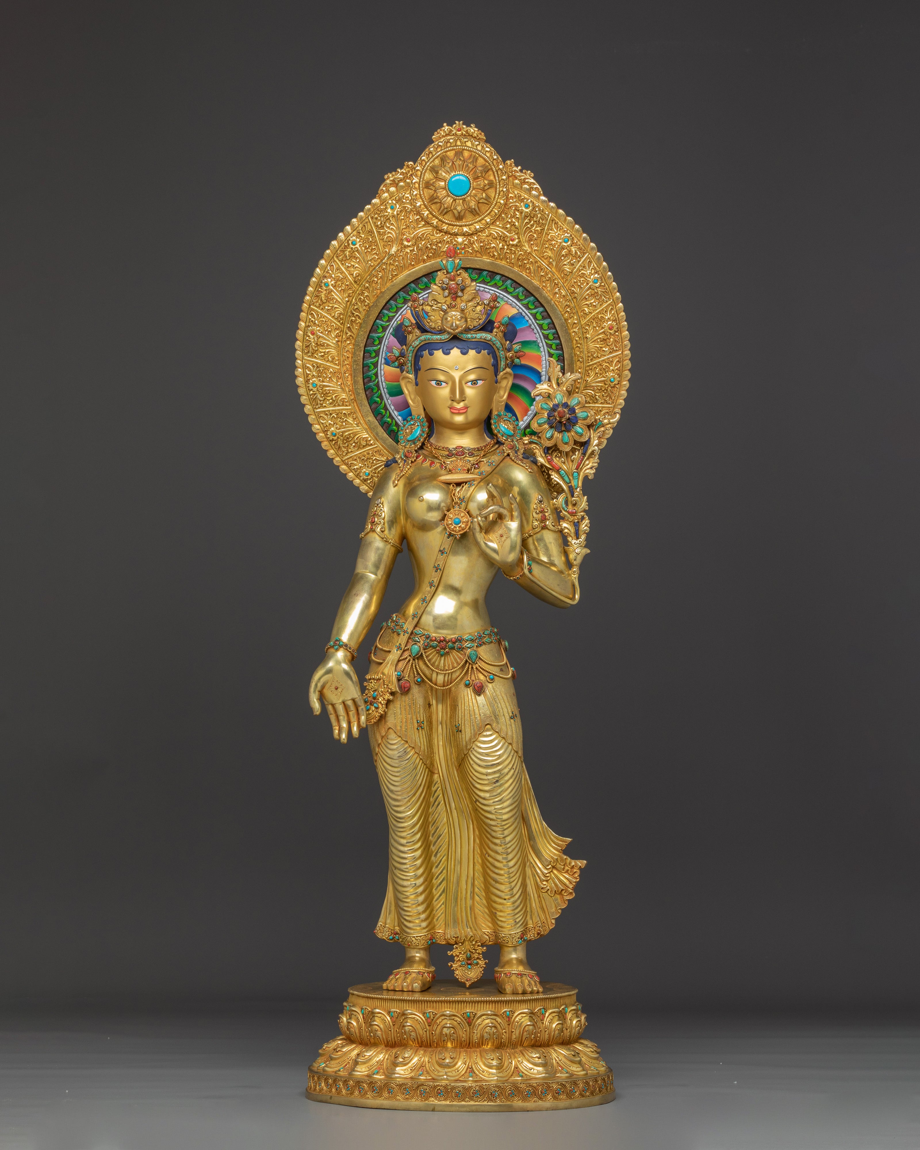 sacred-standing-green-tara-statue