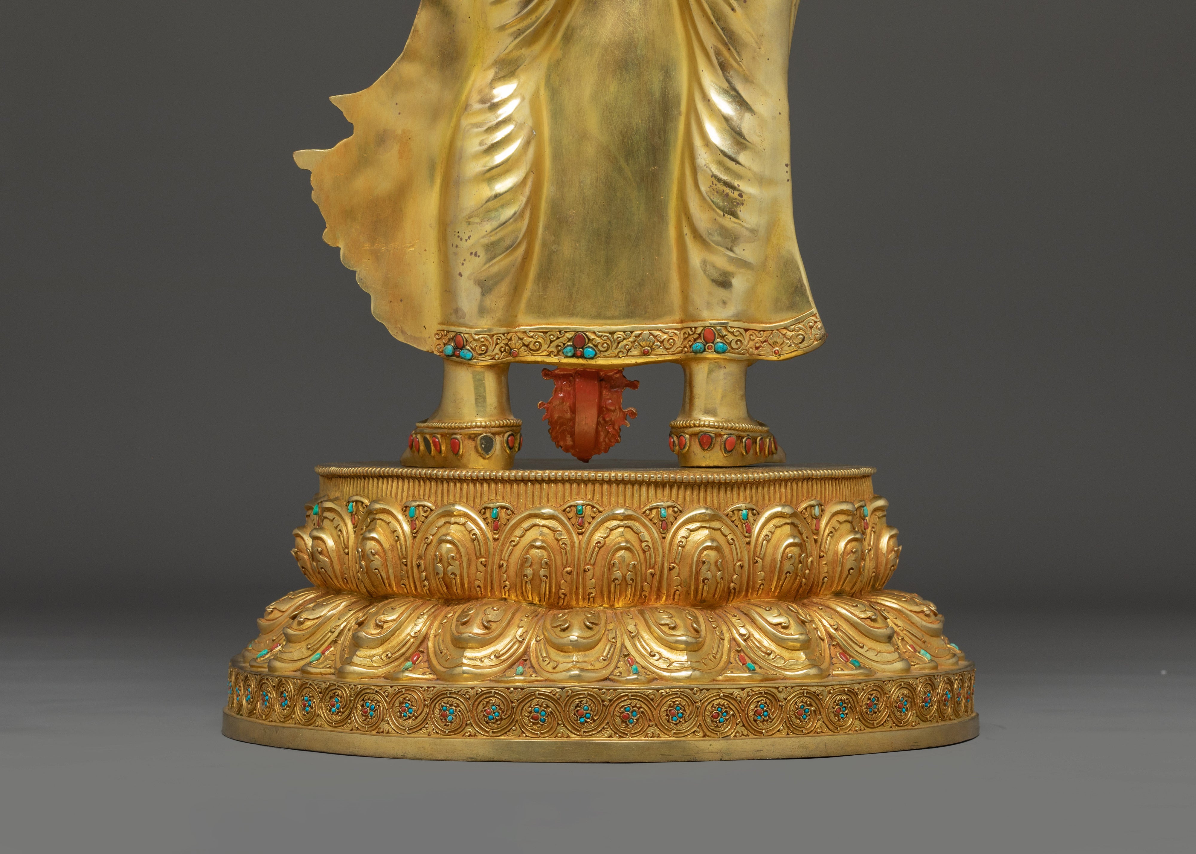 Sacred Standing Green Tara Statue | Handcrafted Nepali Icon