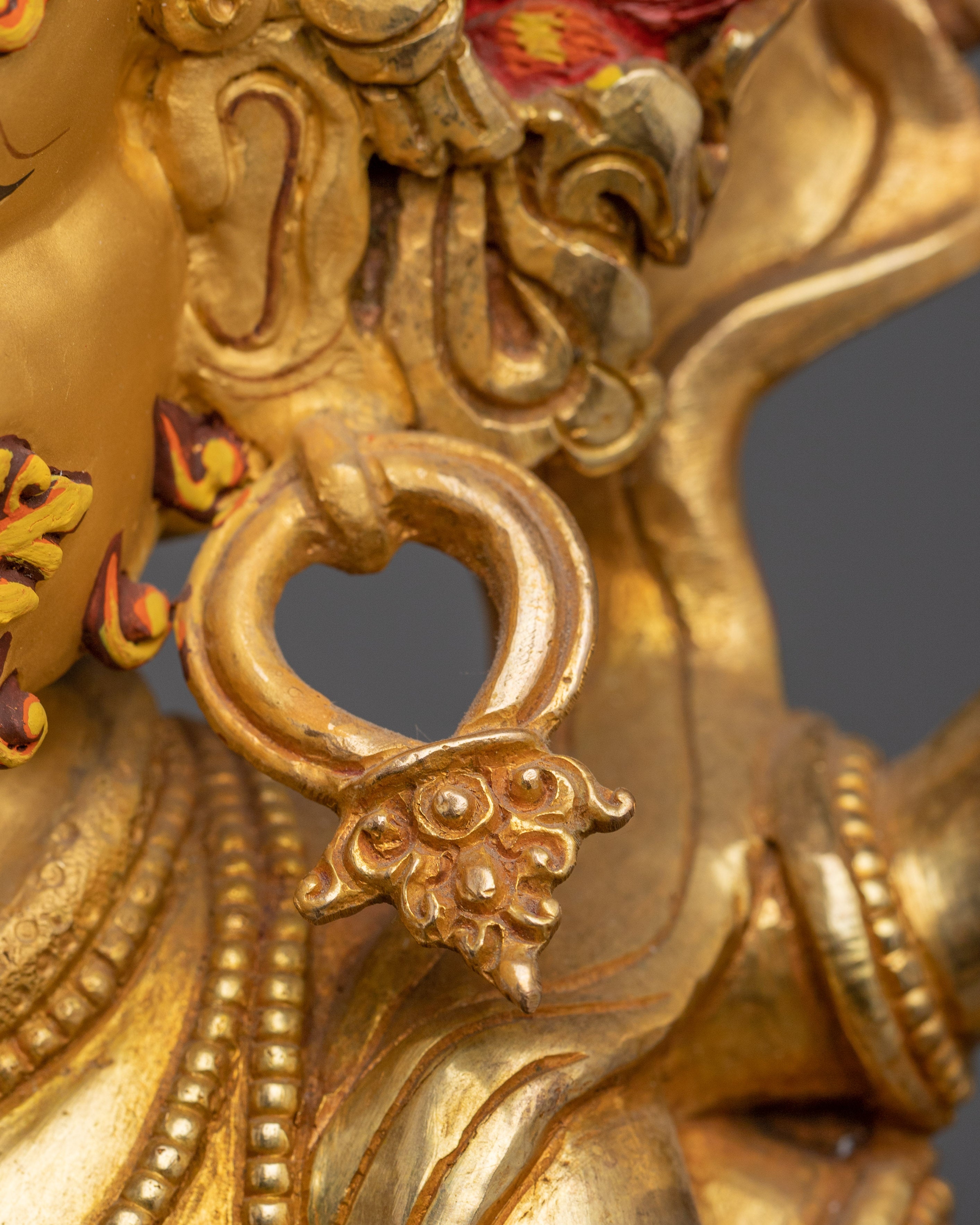 Tibetan White Mahakala Statue | Wrathful Wealth Deity of Compassion