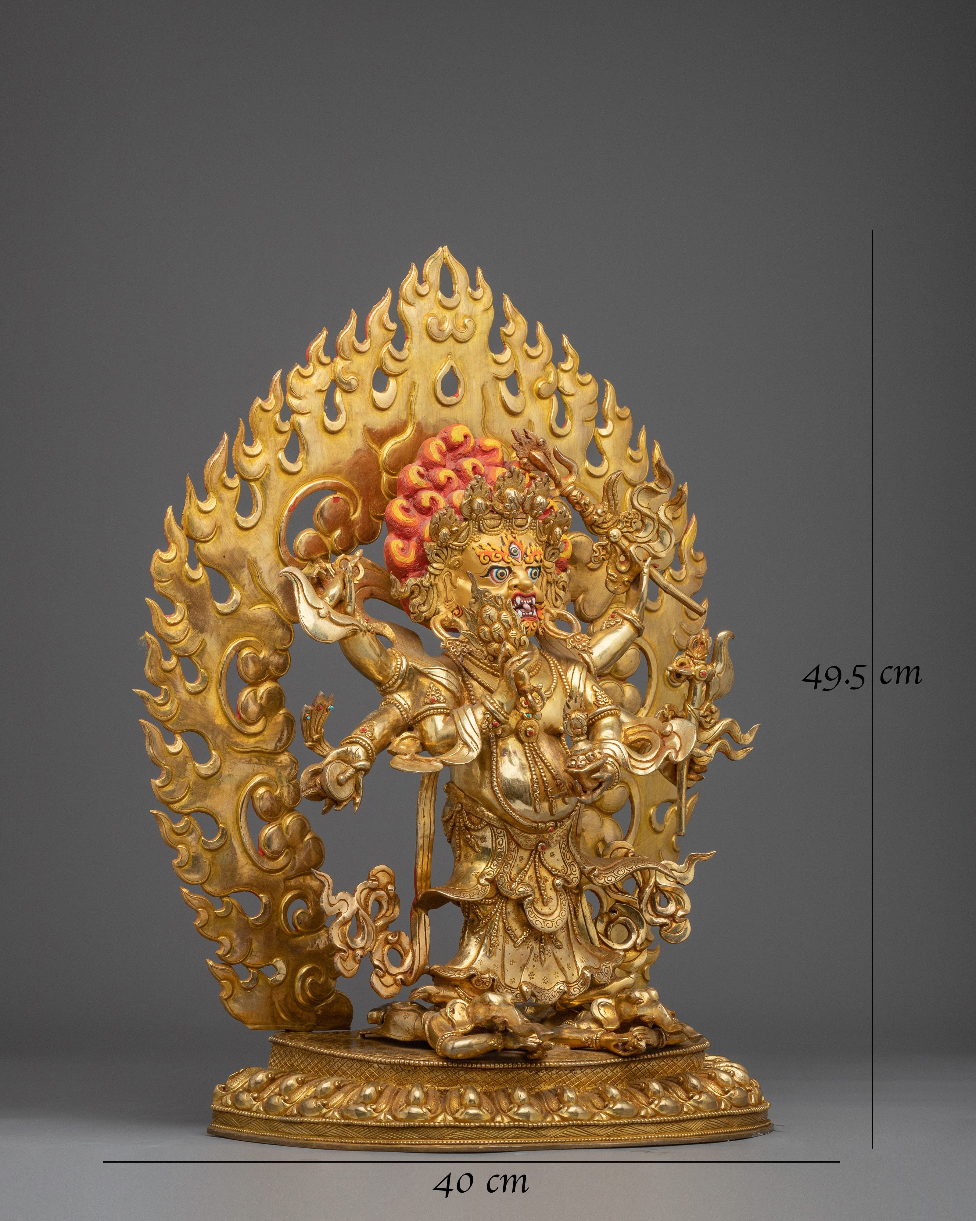tibetan-white-mahakala-statue
